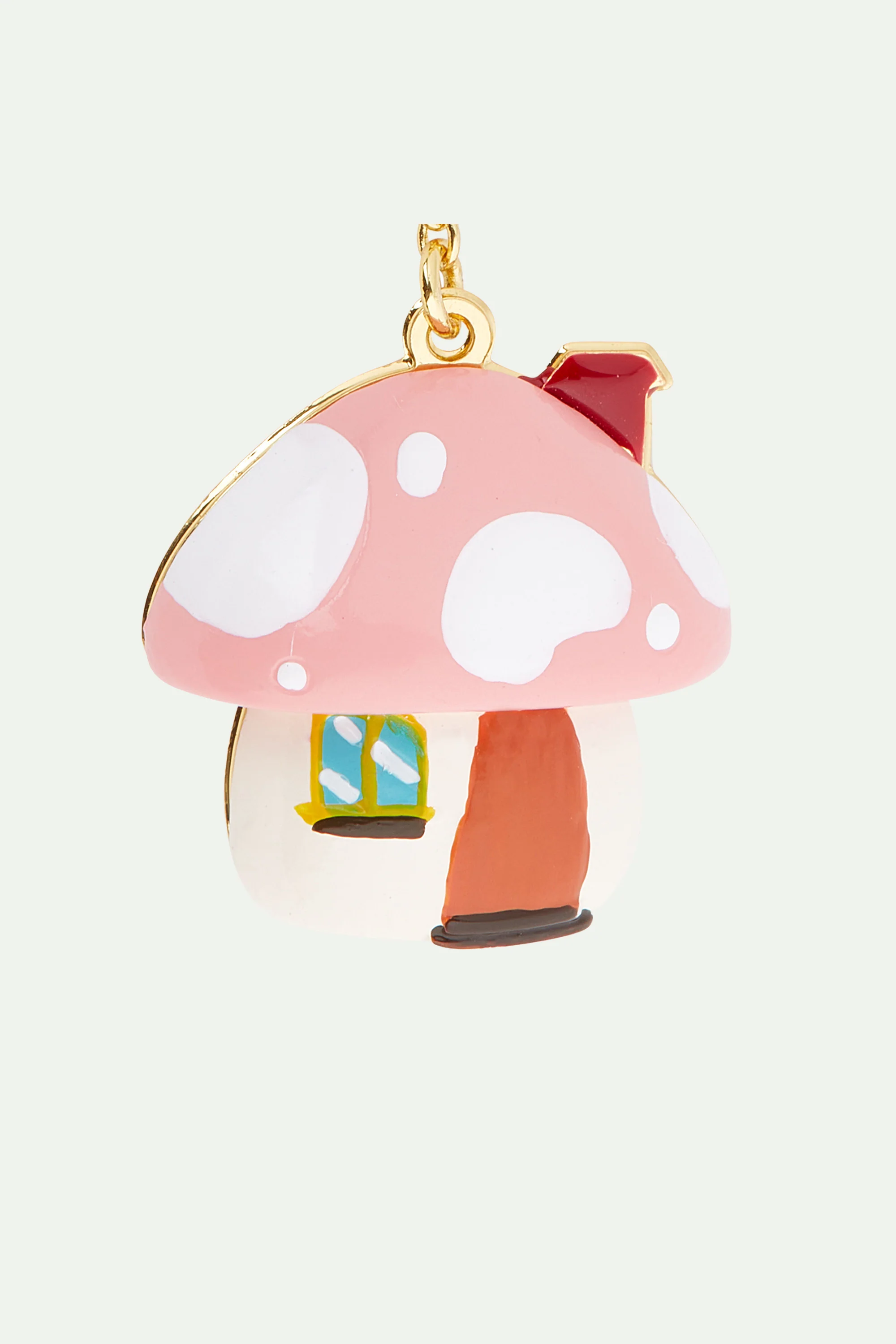 Collier pendentif maison champignon - Image 3