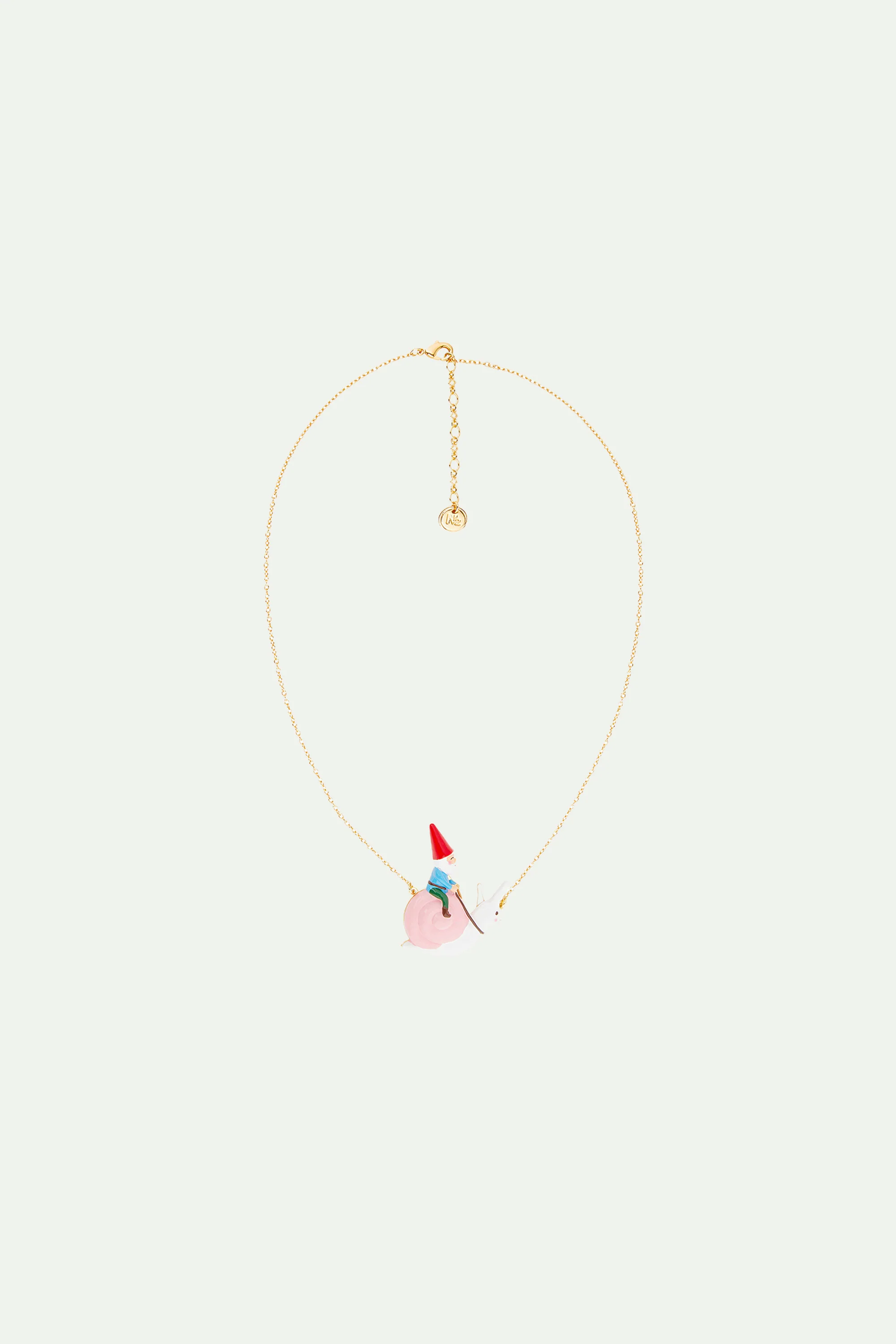 Collier pendentif nain de jardin et escapade à dos d'escargot - Image 2
