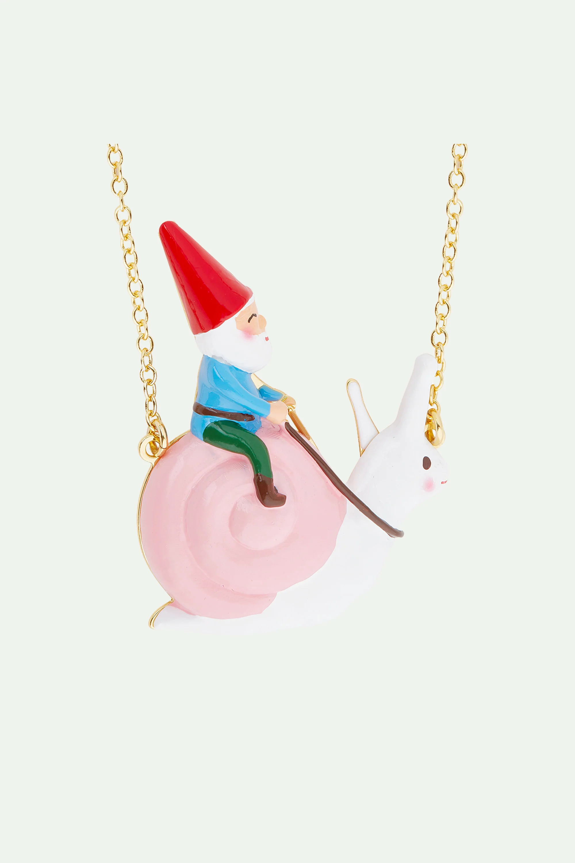 Collier pendentif nain de jardin et escapade à dos d'escargot - Image 3