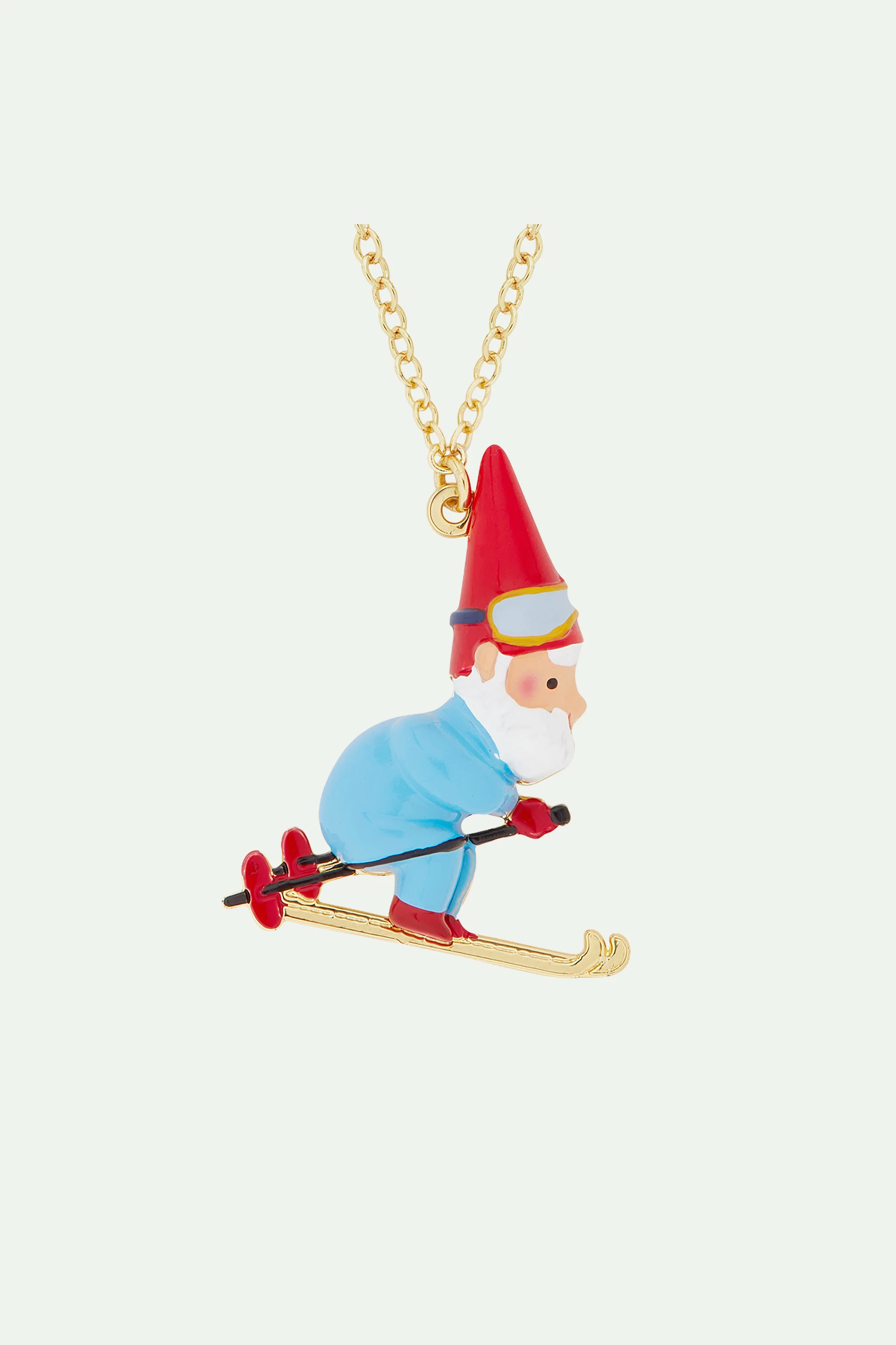 Collier pendentif nain et ski - Image 4