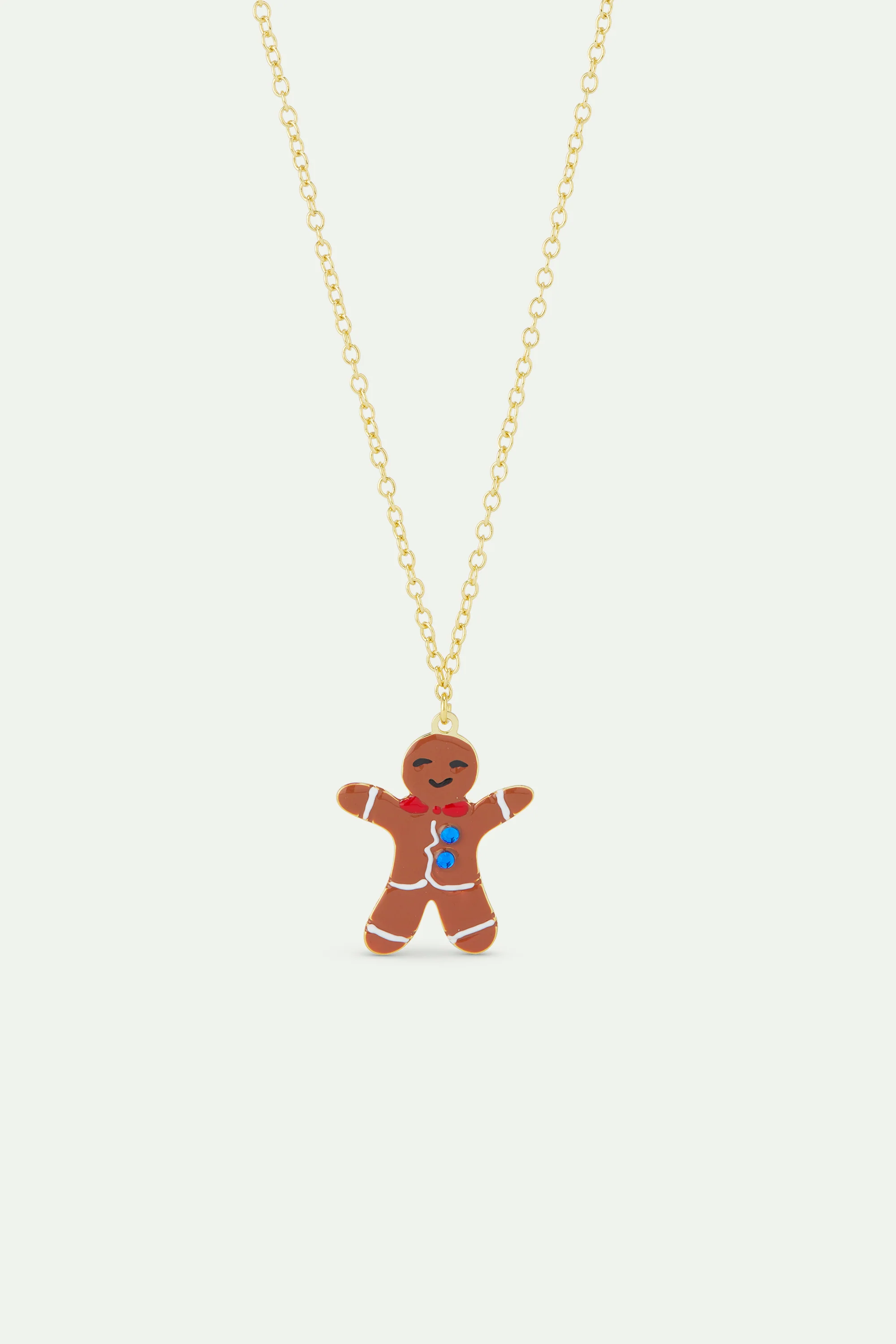 Collier pendentif pain d'épice