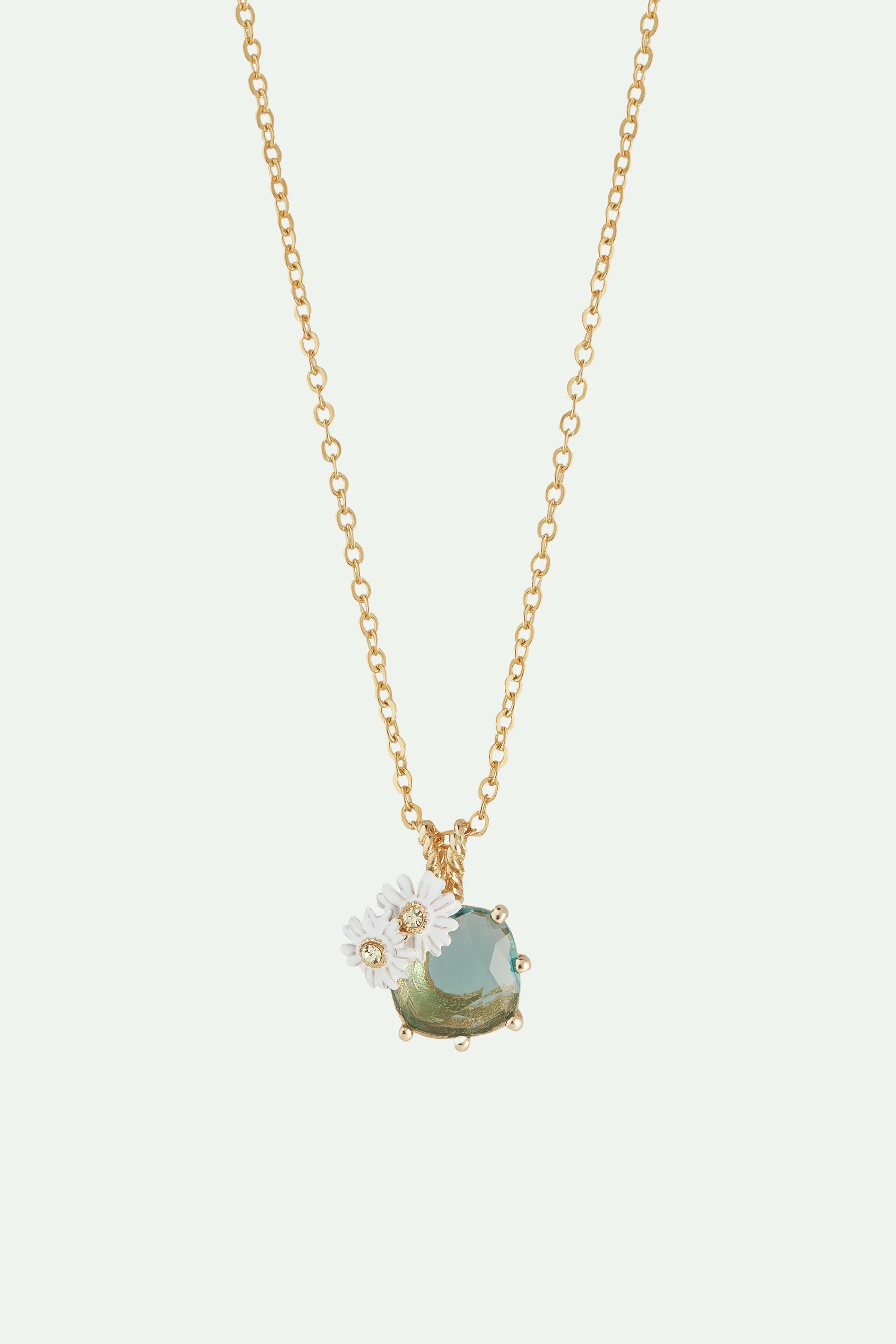Collier pendentif parterre de marguerites