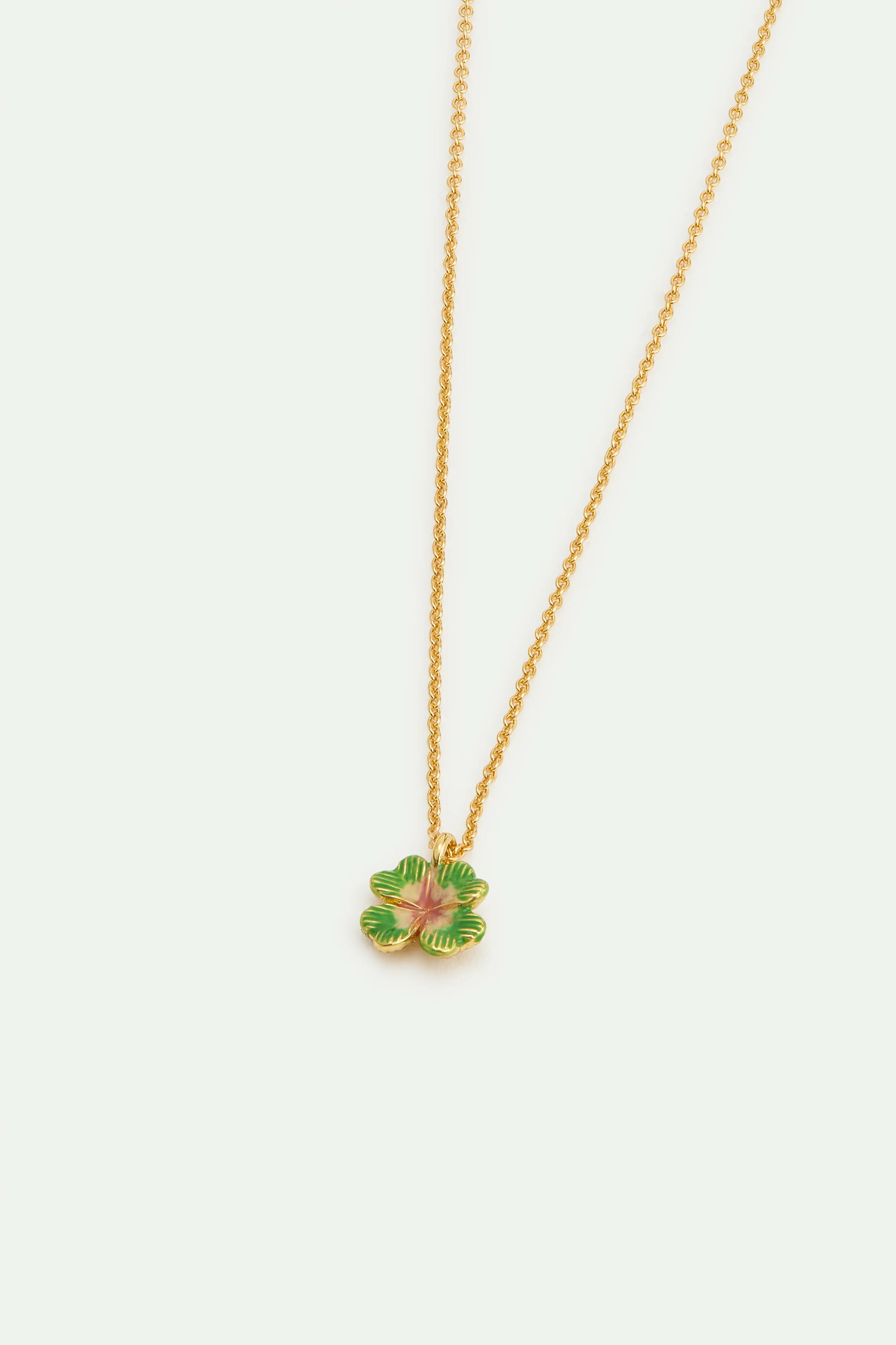 Collier pendentif petit trèfle à quatre feuilles - Image 3
