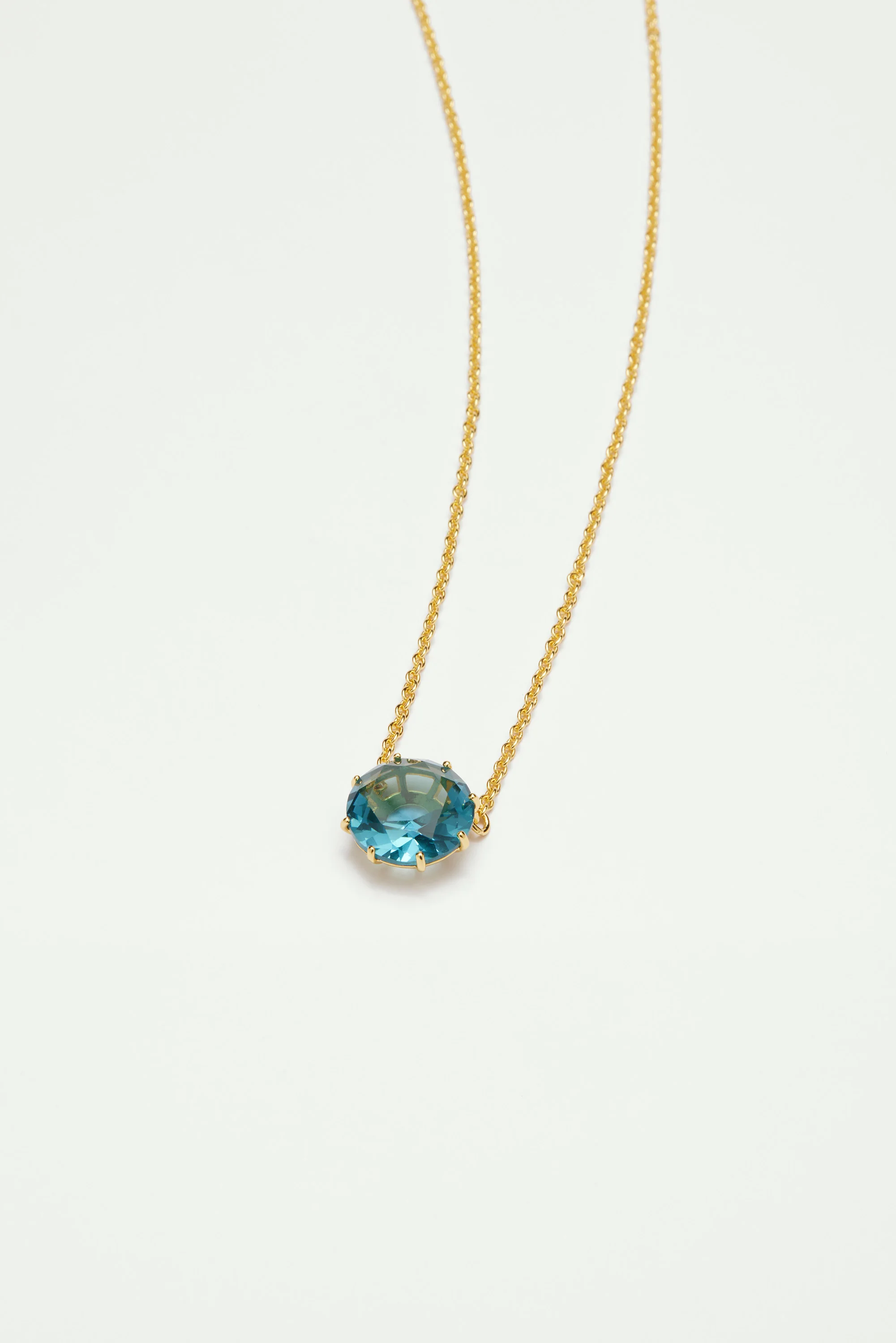 Collier pendentif pierre ronde la diamantine acqua azzura - Image 2