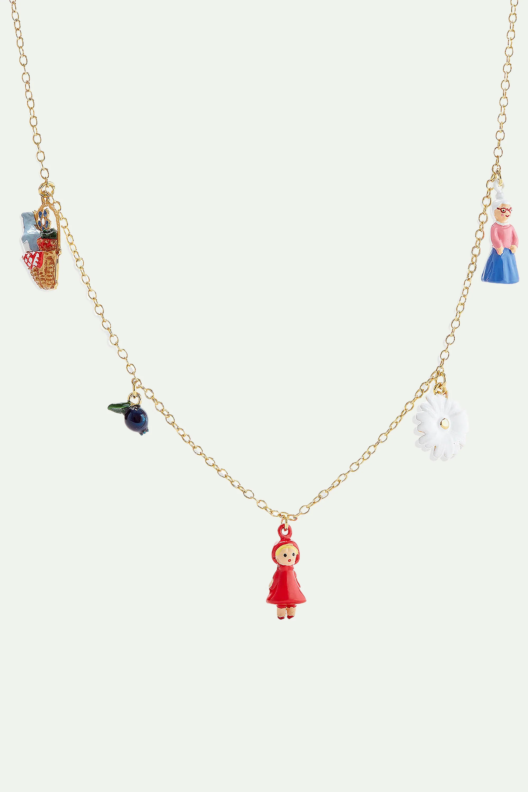 Collier pendentif pique-nique du petit chaperon rouge