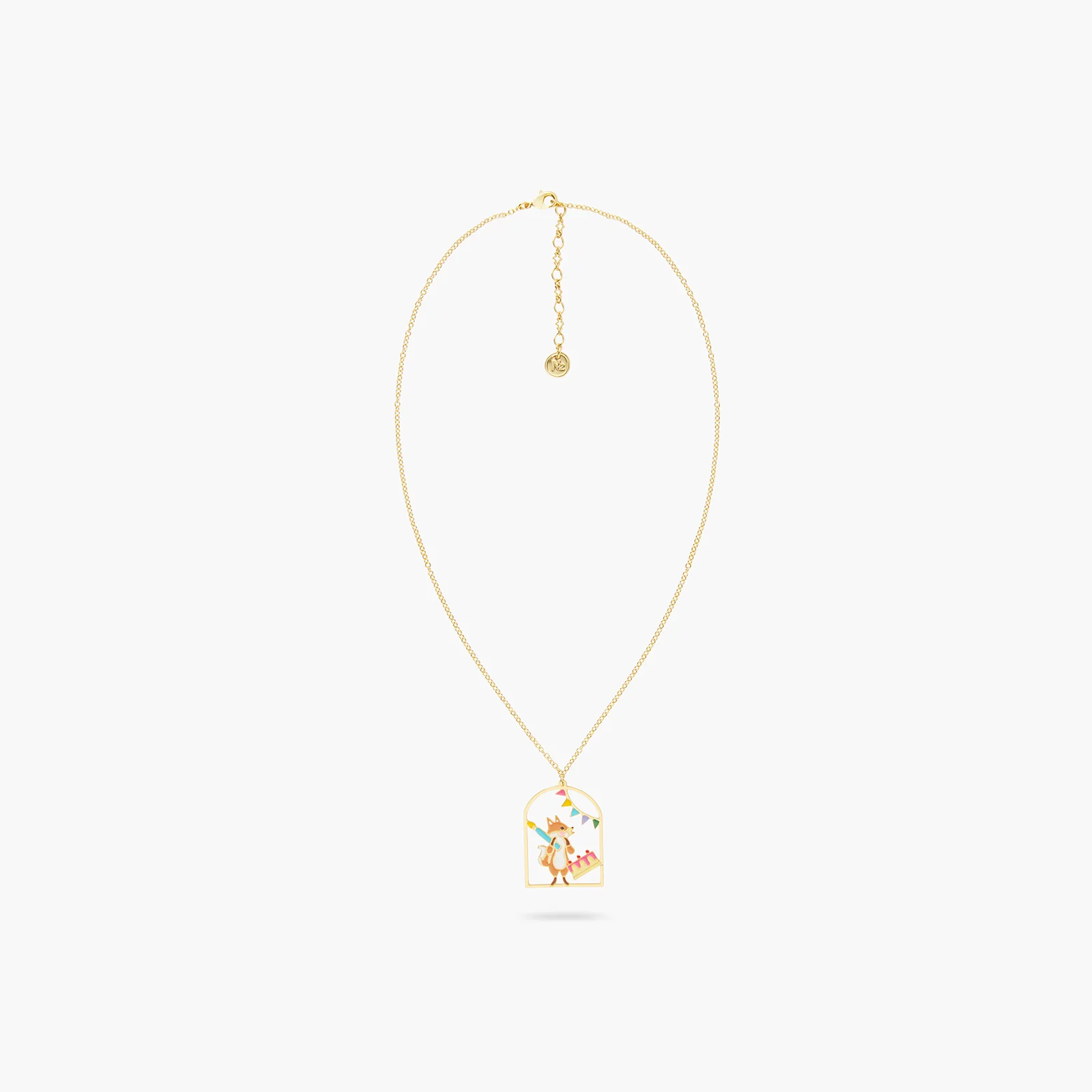 Collier Pendentif Renard, Gâteau et Guirlande - Image 2