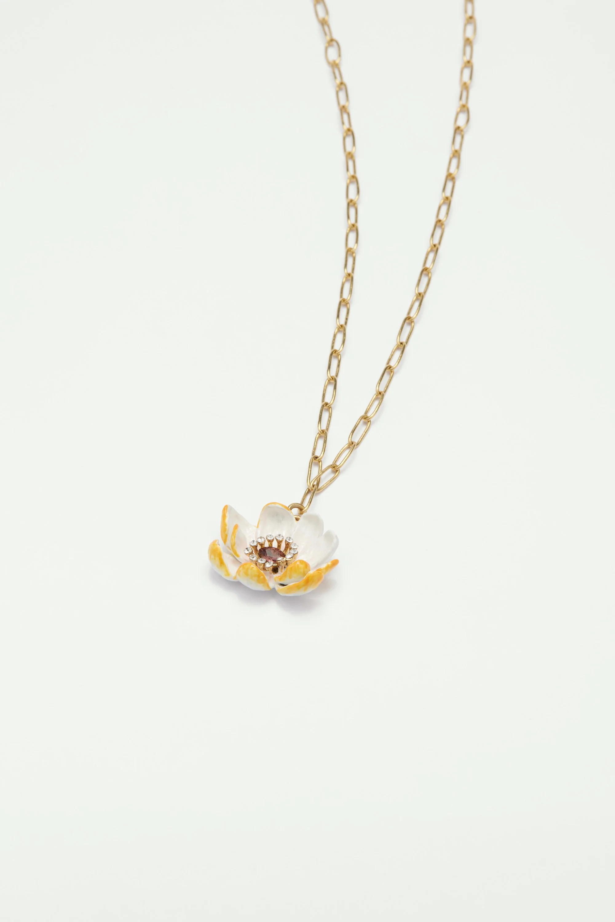 Collier pendentif rose sauvage - Image 3