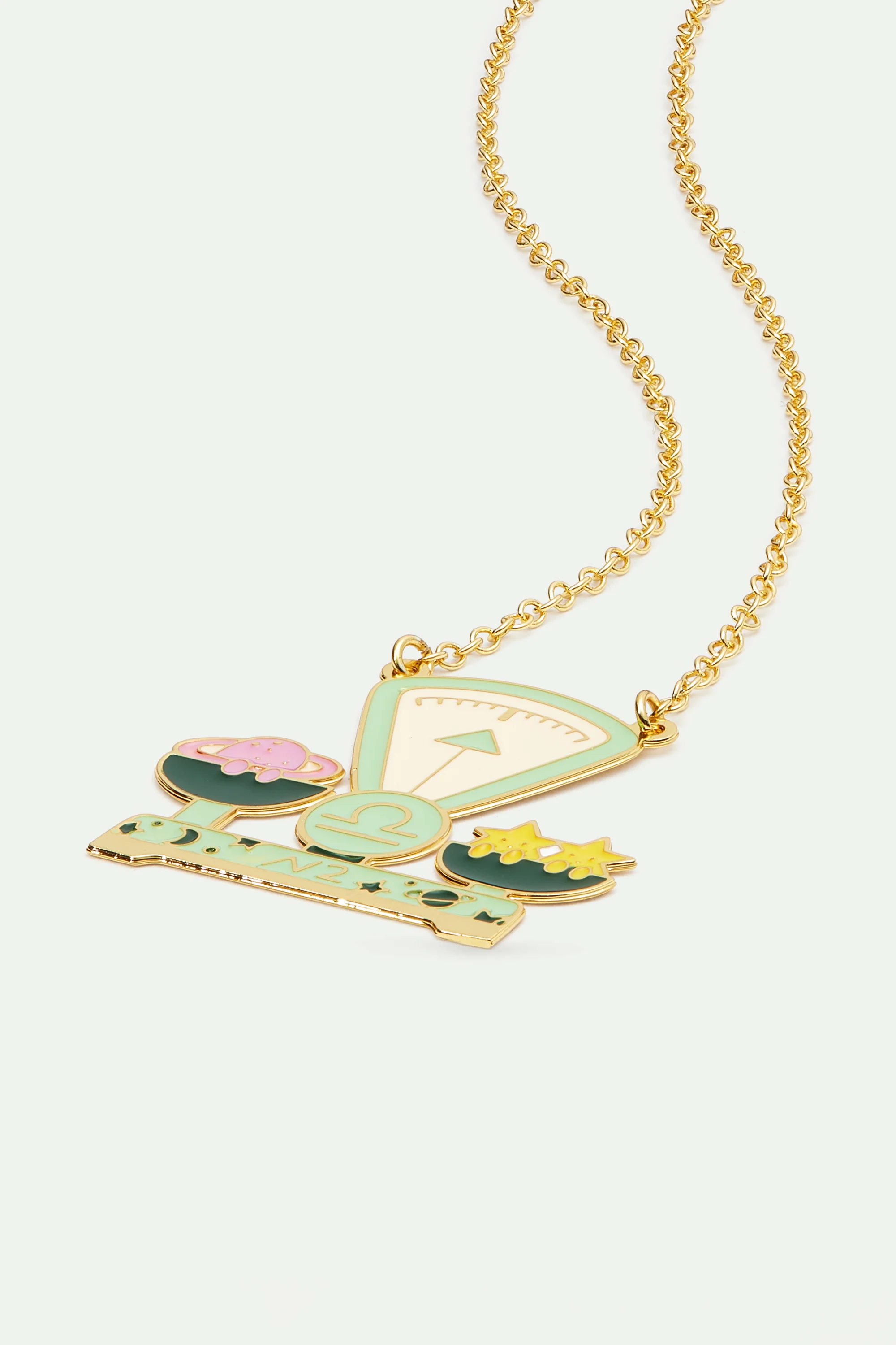Collier pendentif signe astrologique de la balance - Image 2