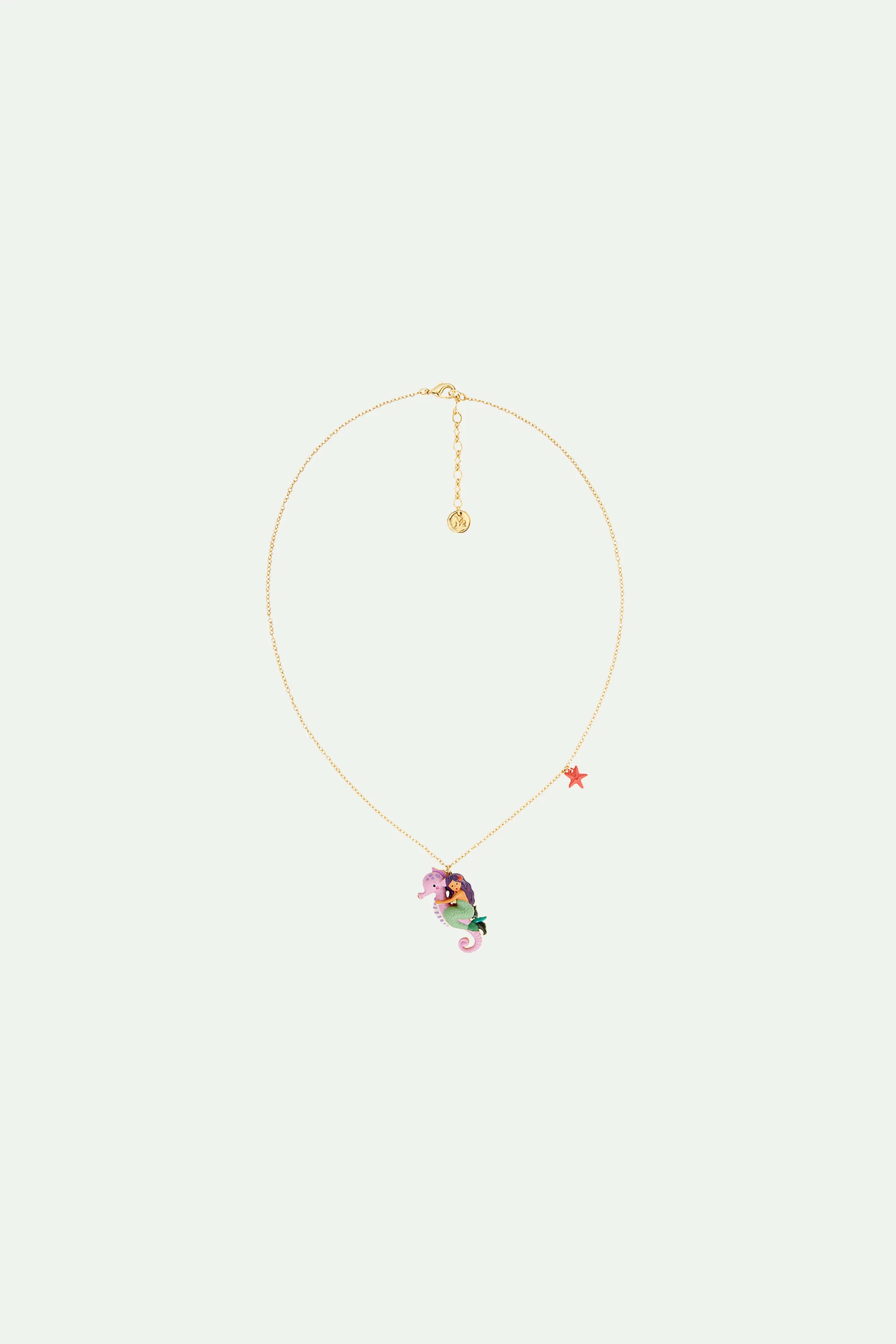 Collier pendentif sirène et hippocampe - Image 3