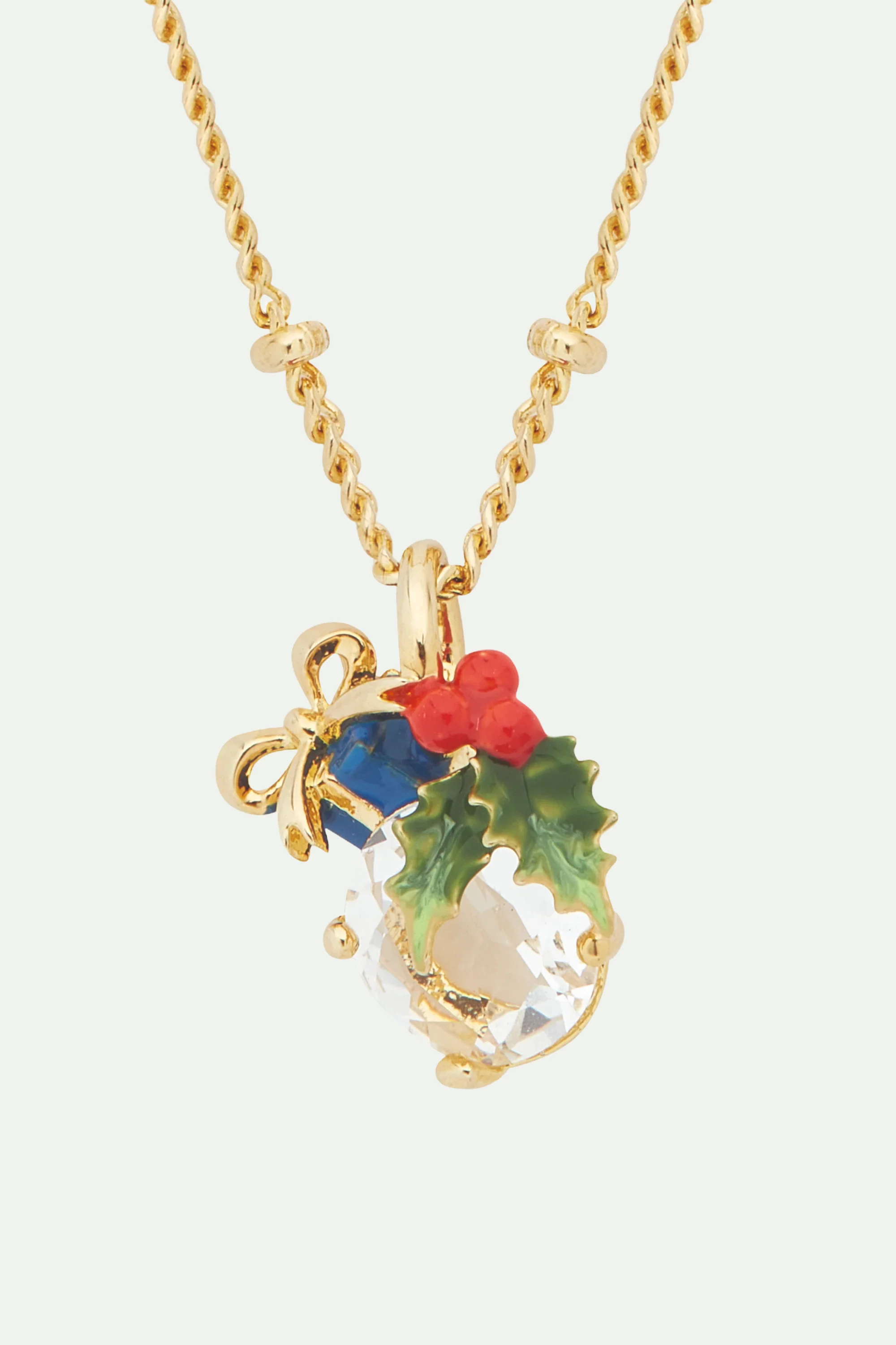 Collier pendentif verre facetté et cadeau de Noël - Image 3
