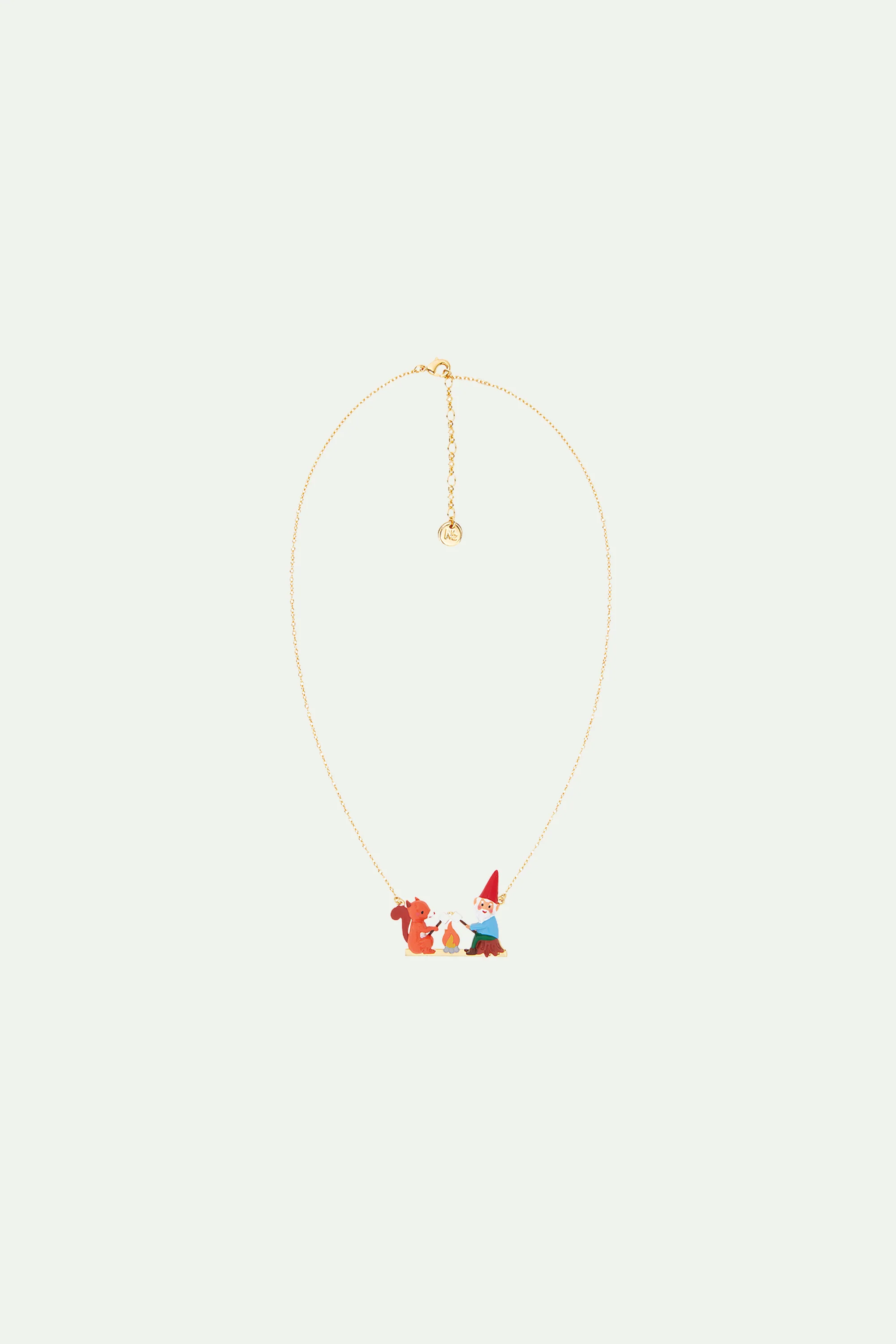Collier plastron écureuil, nain et chamallow - Image 2