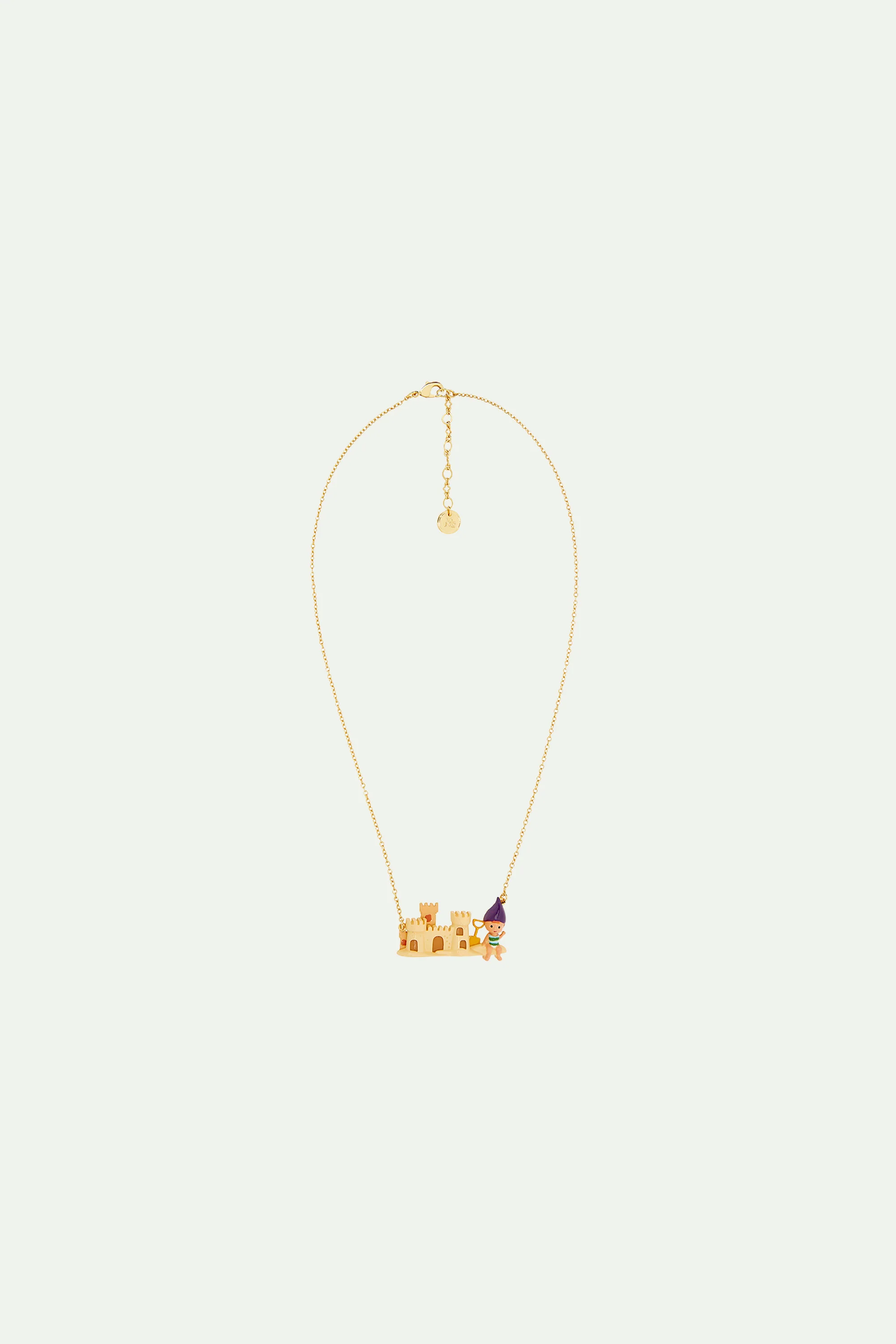 Collier plastron enfant nain de jardin et château de sable - Image 3