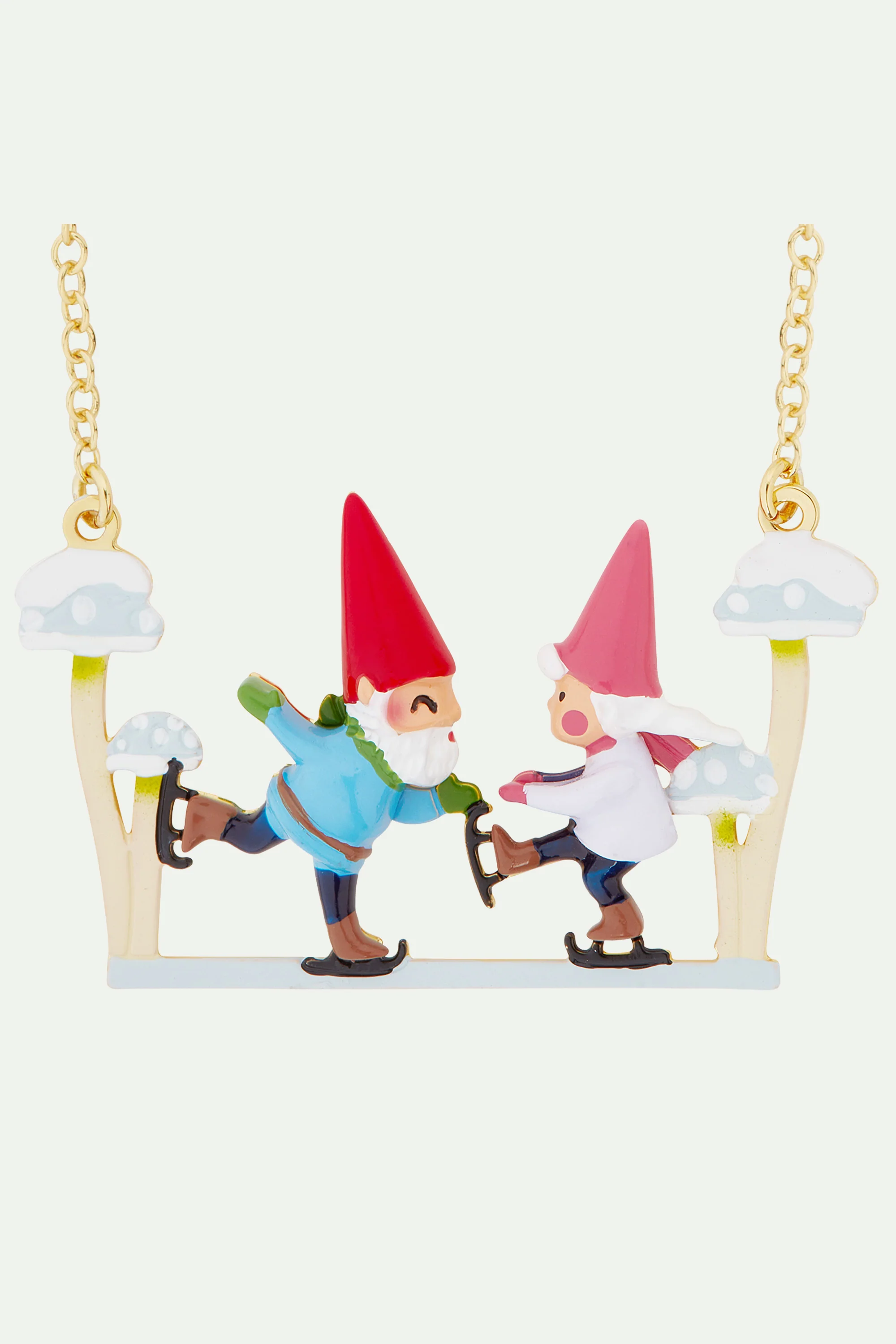 Collier plastron nains et patins Ă glace - Image 3