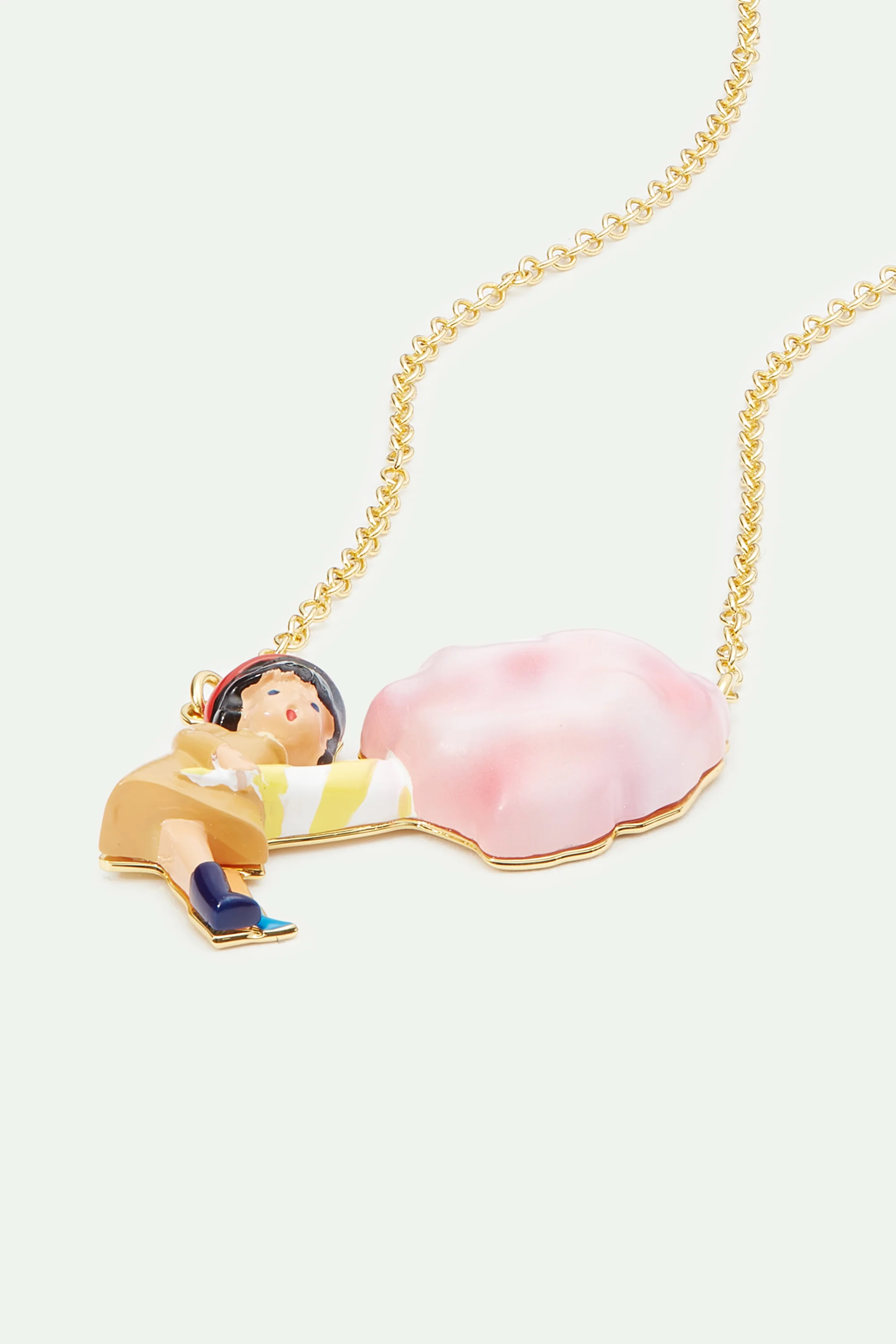 Collier plastron petite fille et barbe-à-papa - Image 2