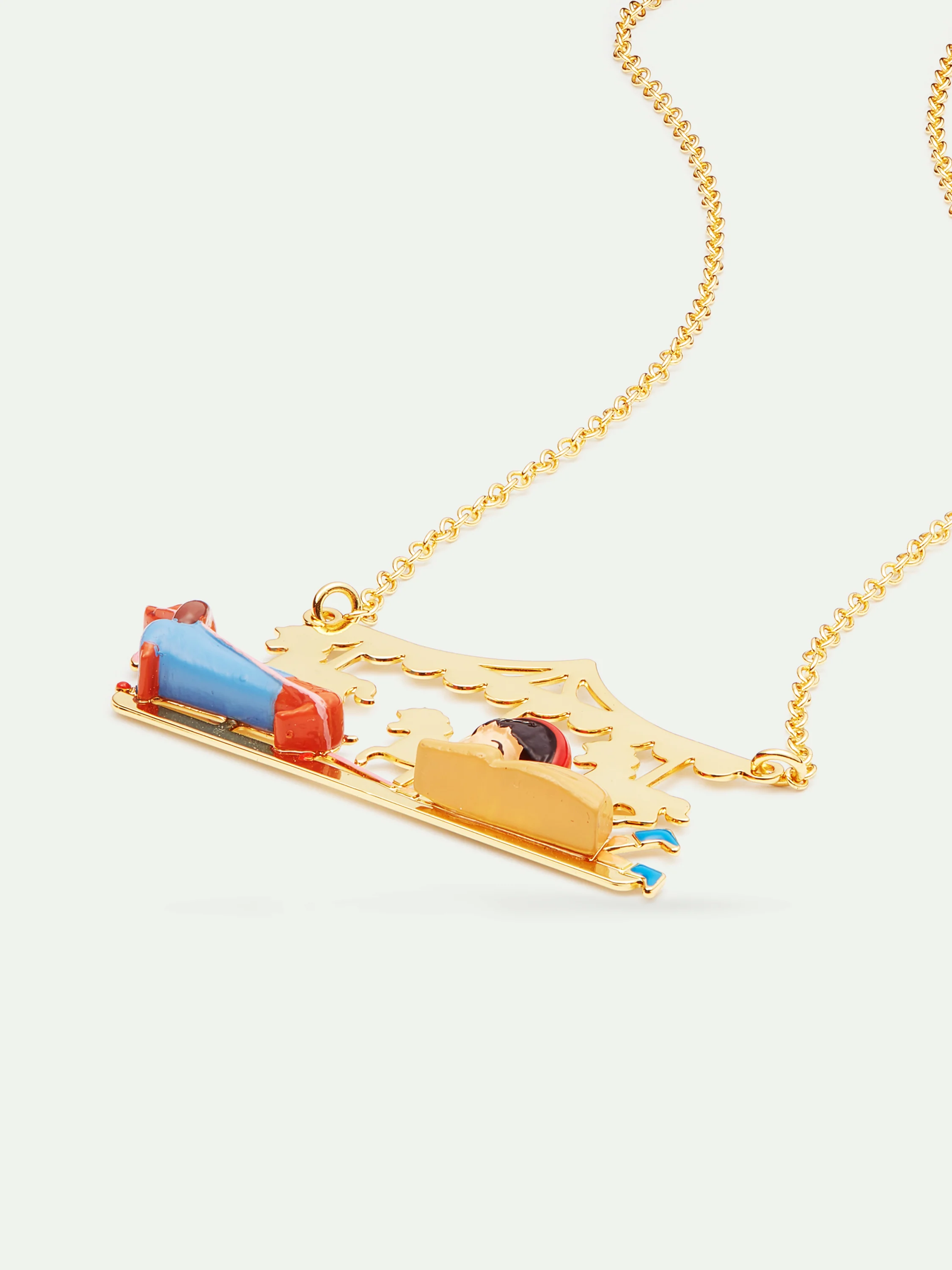 Collier plastron petite fille et teckel - Image 2