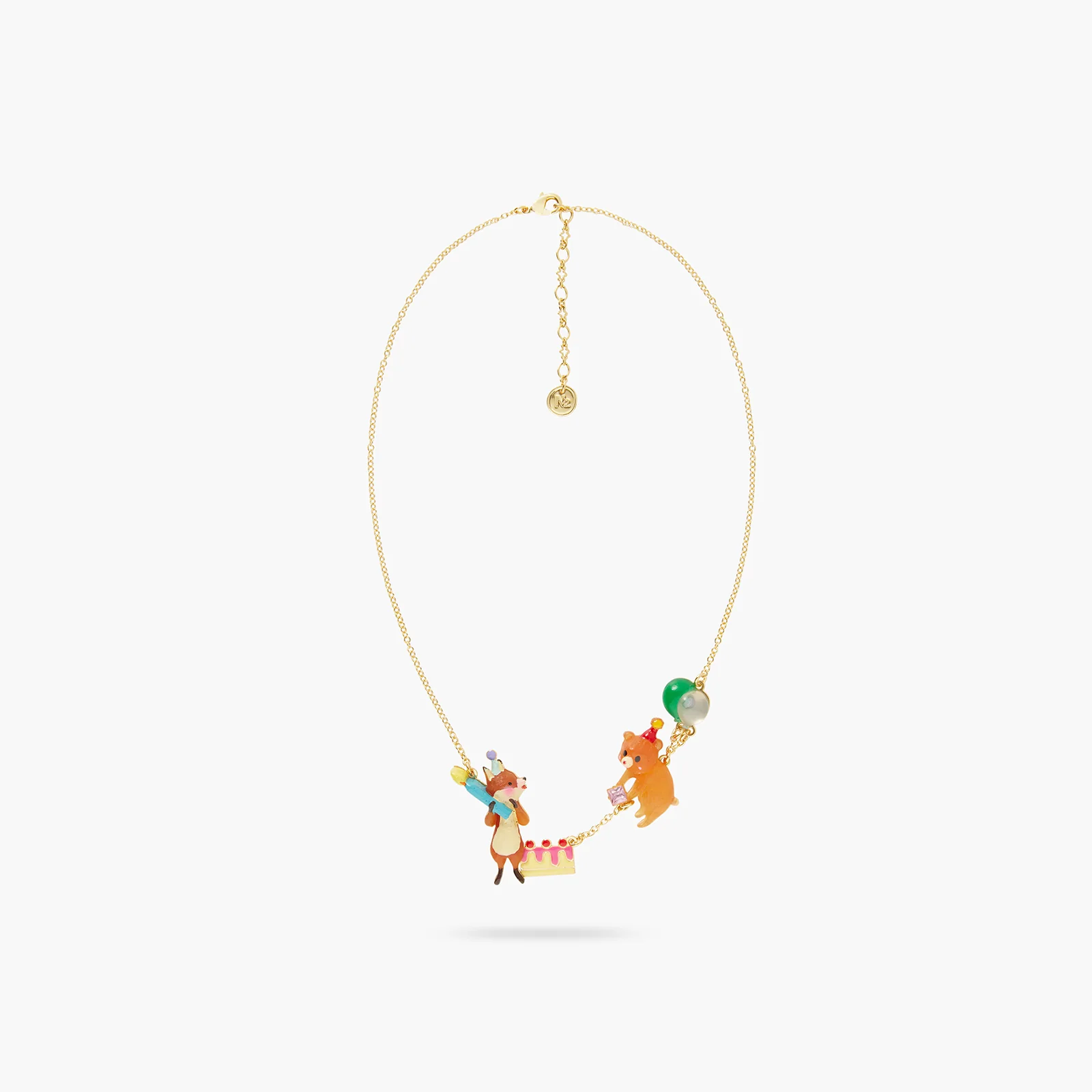 Collier Plastron Renard et Ourson - Image 2