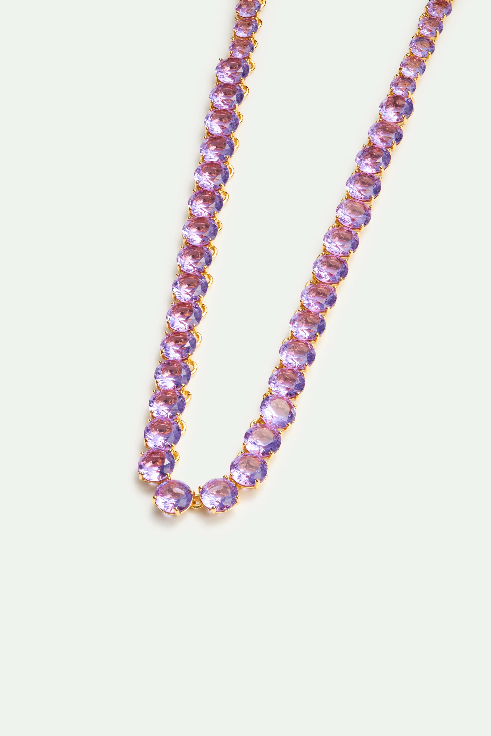 Collier ras de cou pierres rondes La Diamantine lavande - Image 3