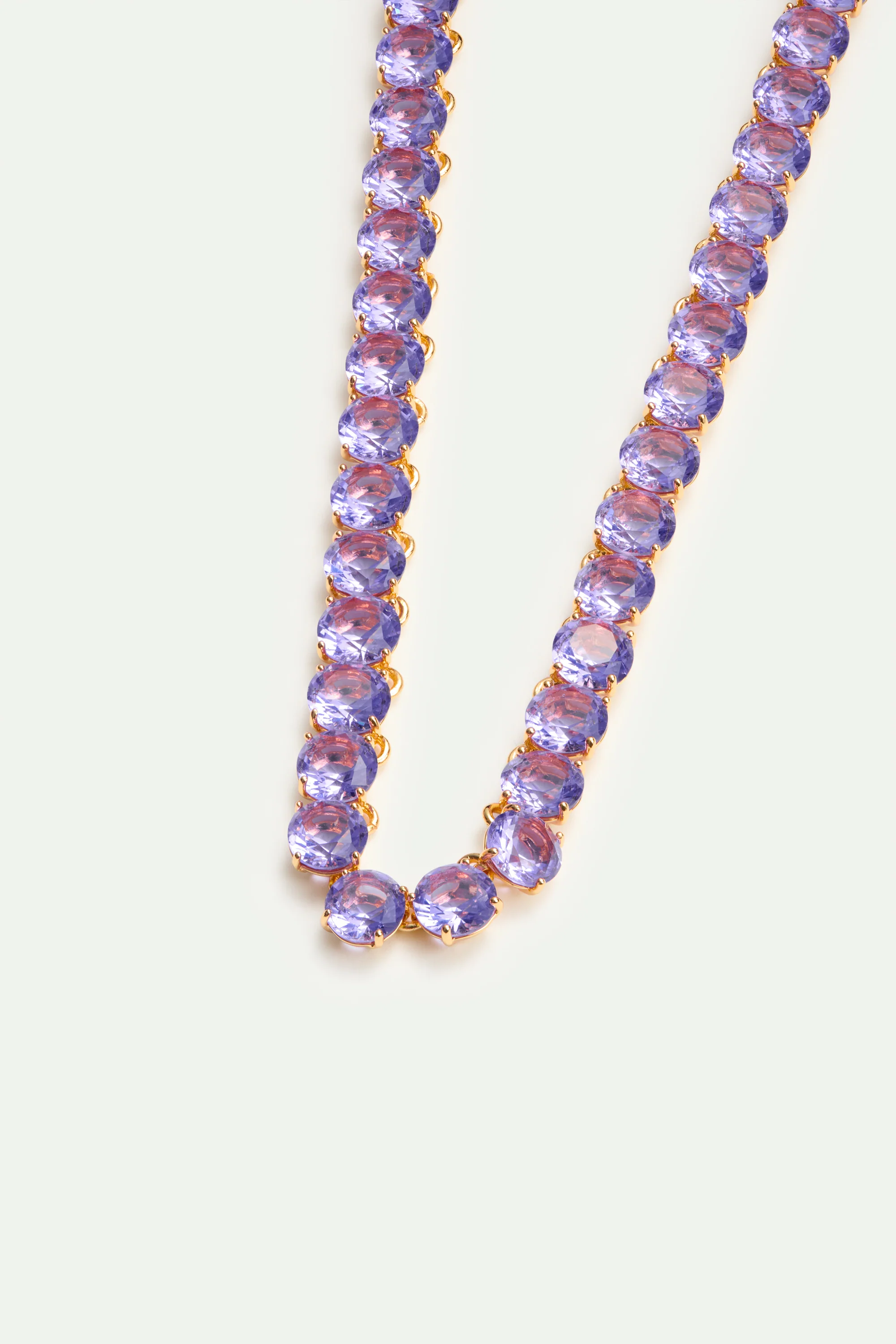 Collier ras de cou pierres rondes La Diamantine lavande - Image 3