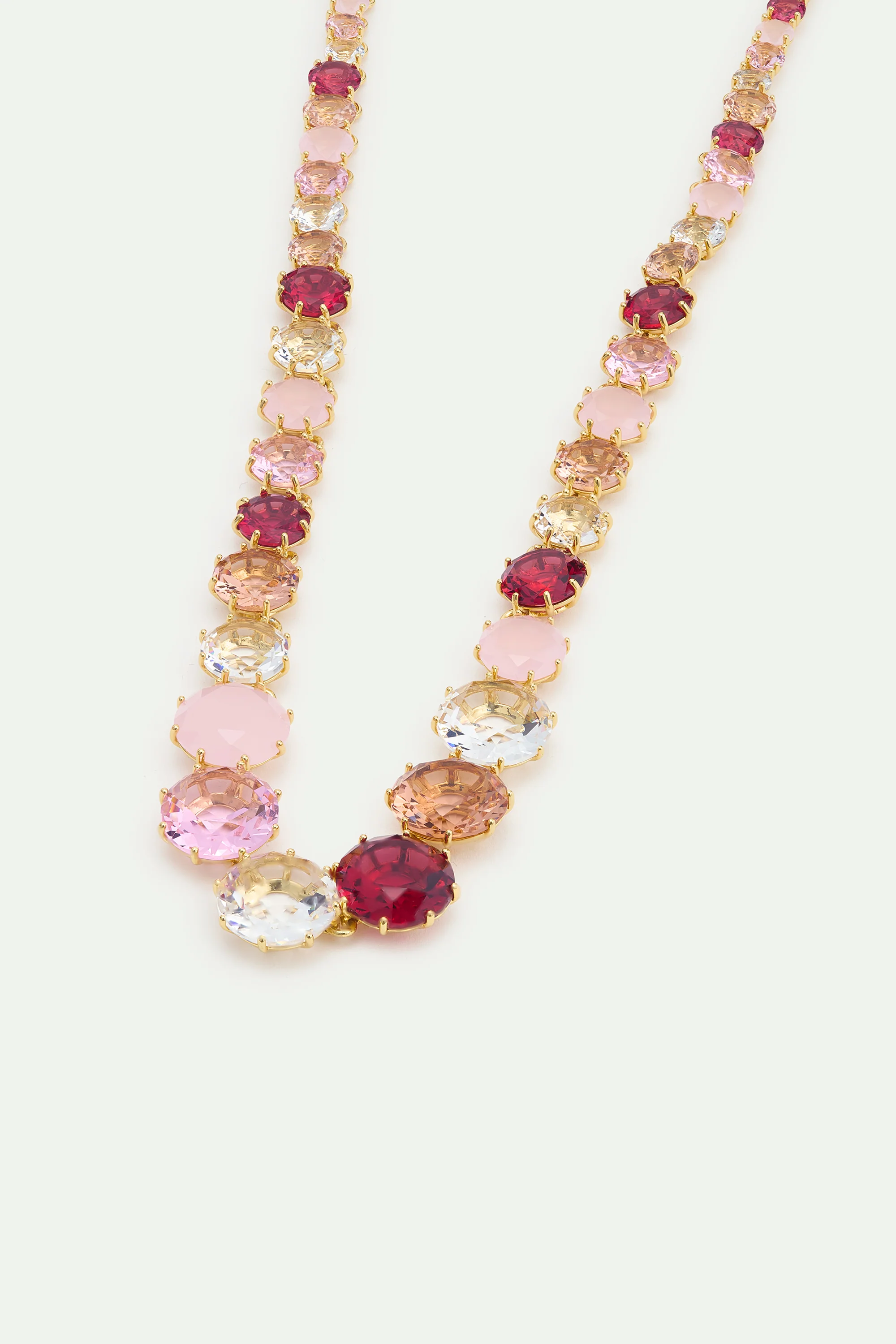 Collier sautoir pierres rondes La Diamantine Rosa Centifiola - Image 2