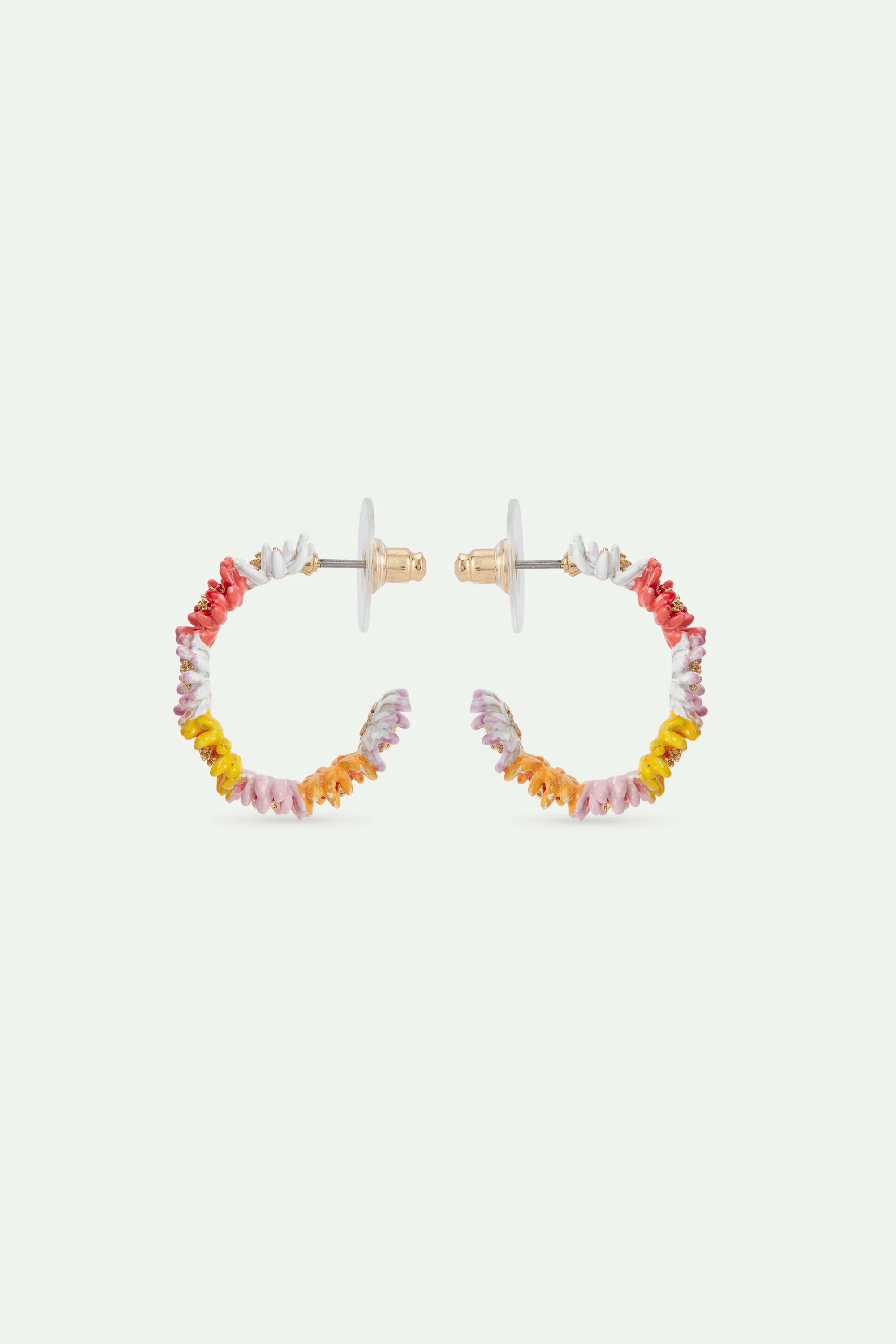 Créoles couronne de fleurs pâquerettes et zinnias - Image 3