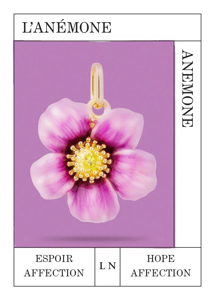 Pendentif Anémone, Espoir et Affection - Image 2