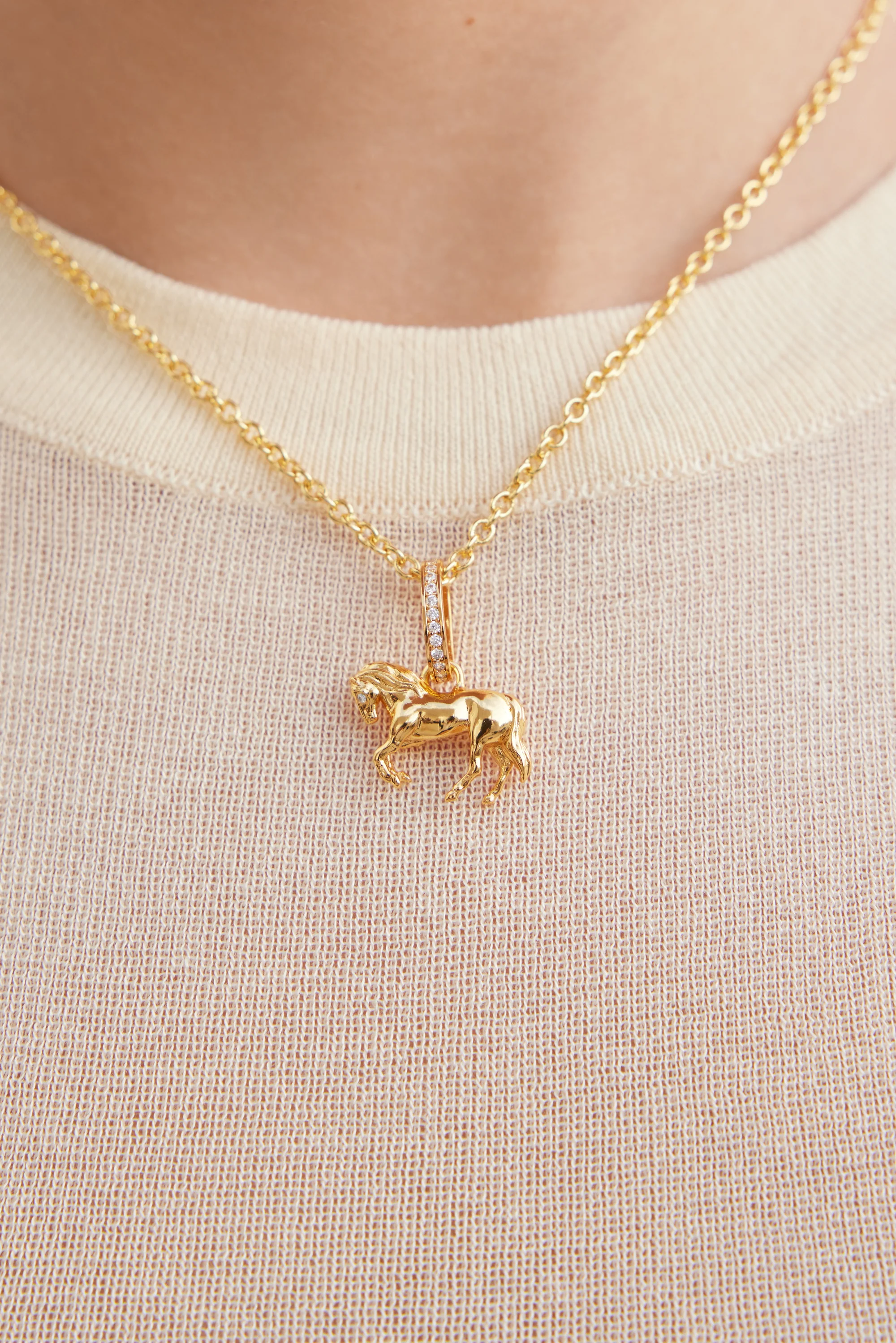 Pendentif Cheval doré, Passion et Curiosité - Image 3