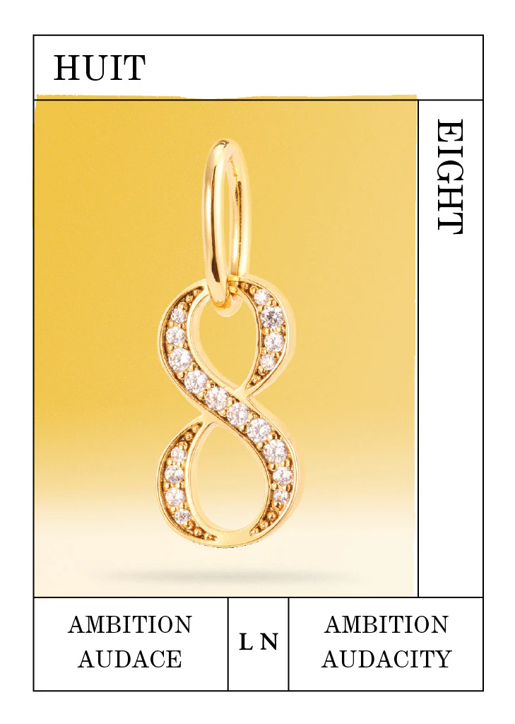 Pendentif chiffre 8, Ambition et Audace - Image 2