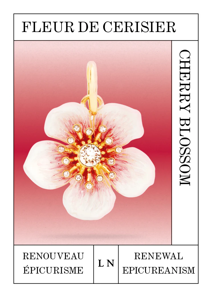 Pendentif fleur blanche de cerisier, Renouveau et Épicurisme - Image 2