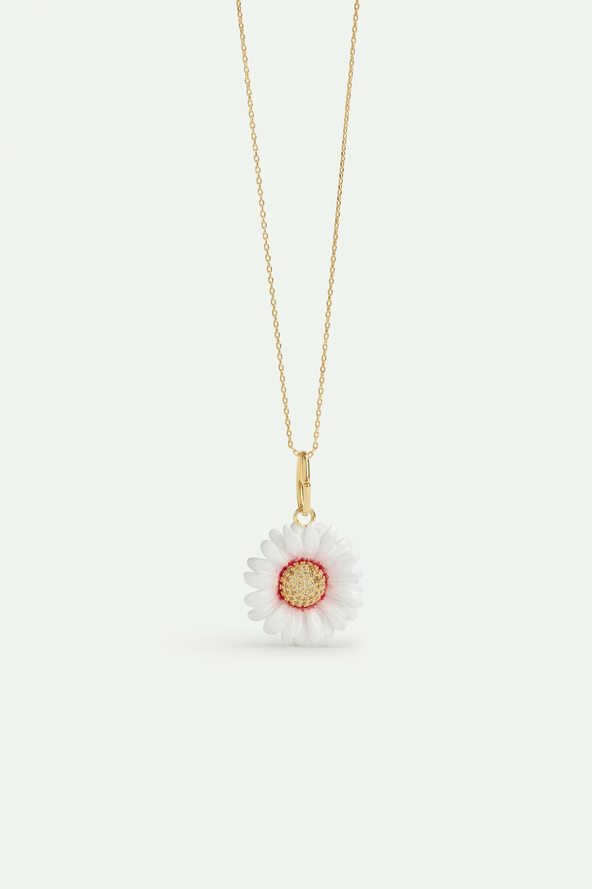 Pendentif fleur blanche marguerite, Attachement et Insouciance - Image 3