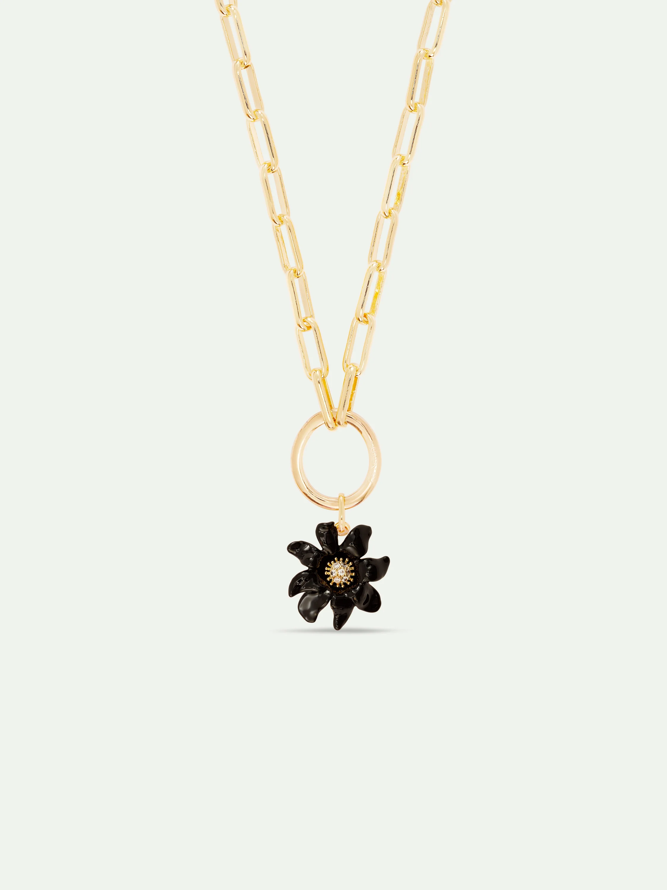 Pendentif Fleur de Lys noir, Elégance et Protection - Image 3