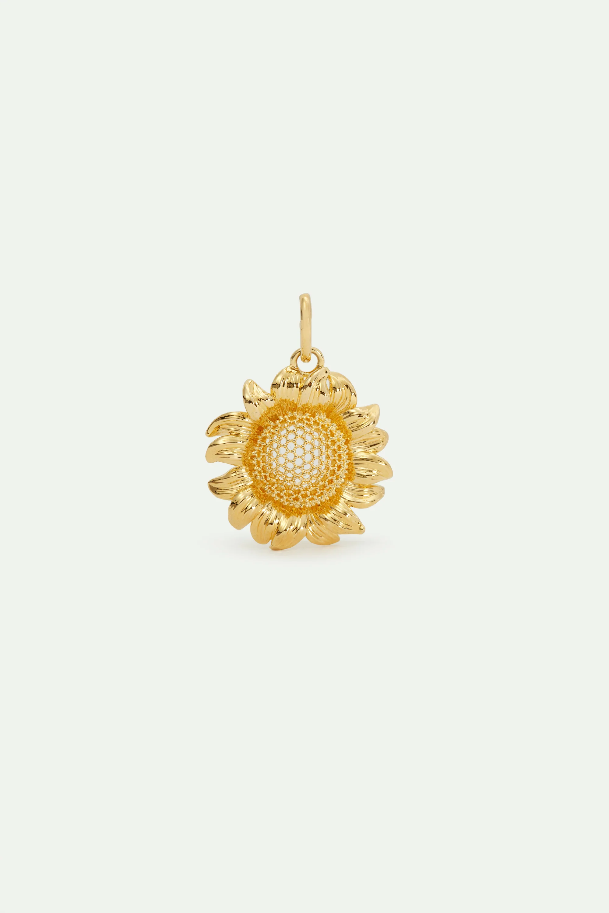 Pendentif fleur de tournesol dorée, Vitalité et Loyauté