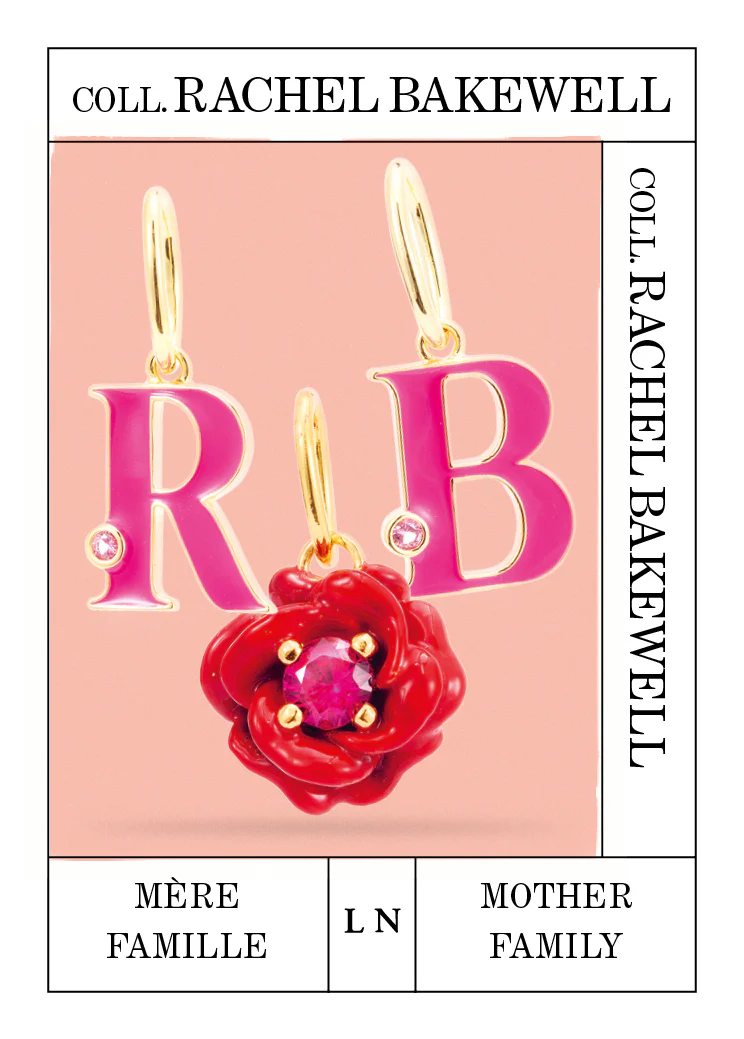 Pendentif lettre R rose - Image 2