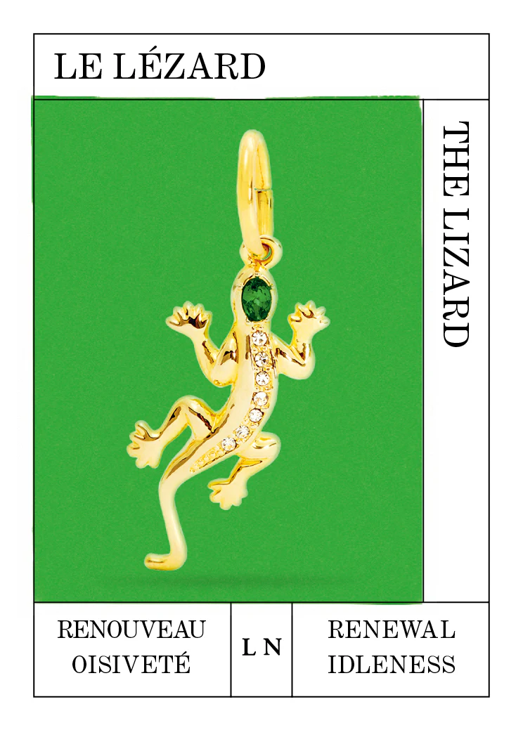 Pendentif lézard doré, Régénération et Oisiveté - Image 2