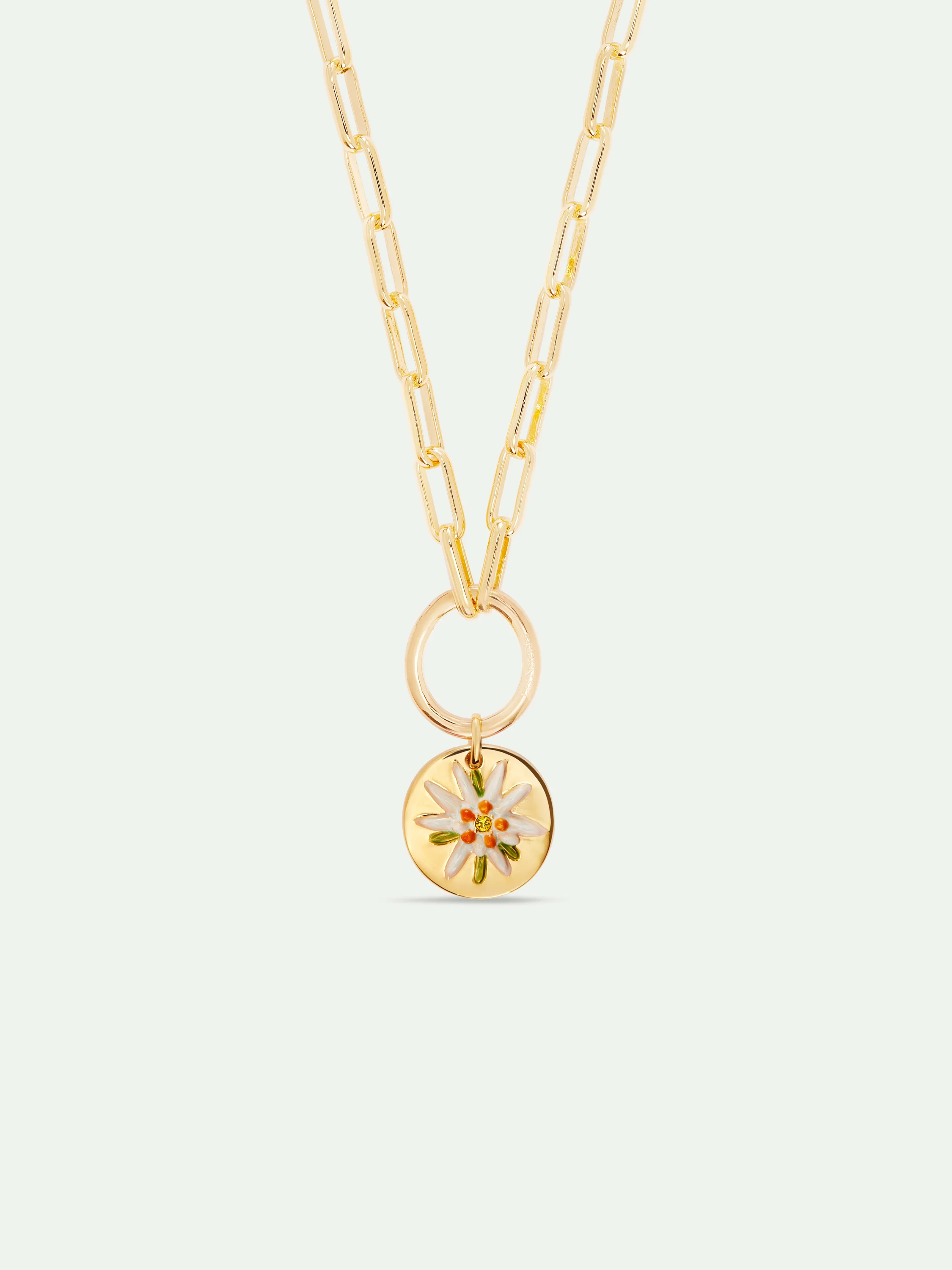 Pendentif Médaillon fleur d'Edelweiss, Pureté et Préciosité - Image 3