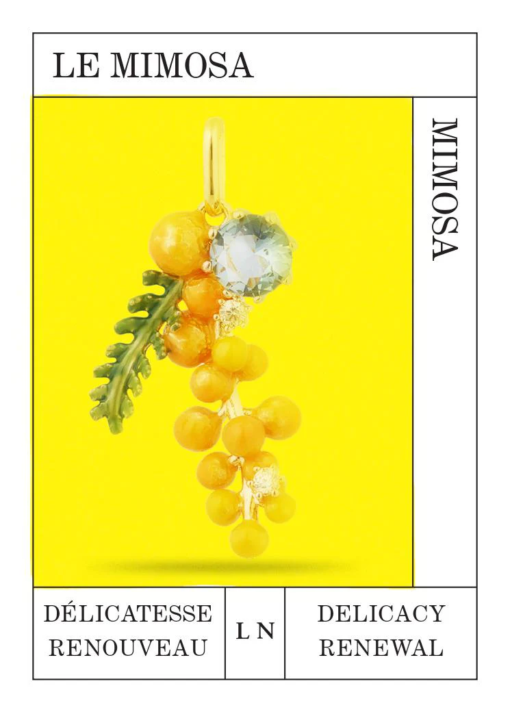 Pendentif Mimosa, Délicatesse et Renouveau - Image 2