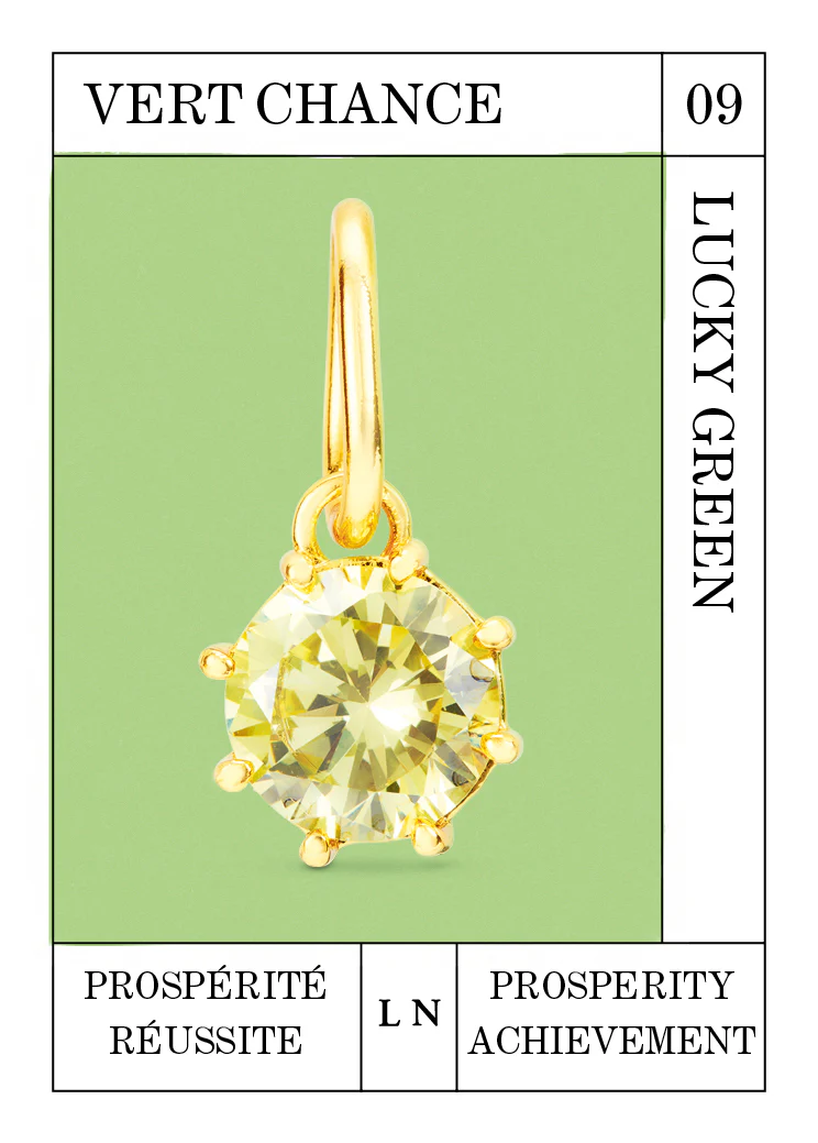 Pendentif pierre Vert Chance, Prospérité et Réussite - Septembre - Image 2