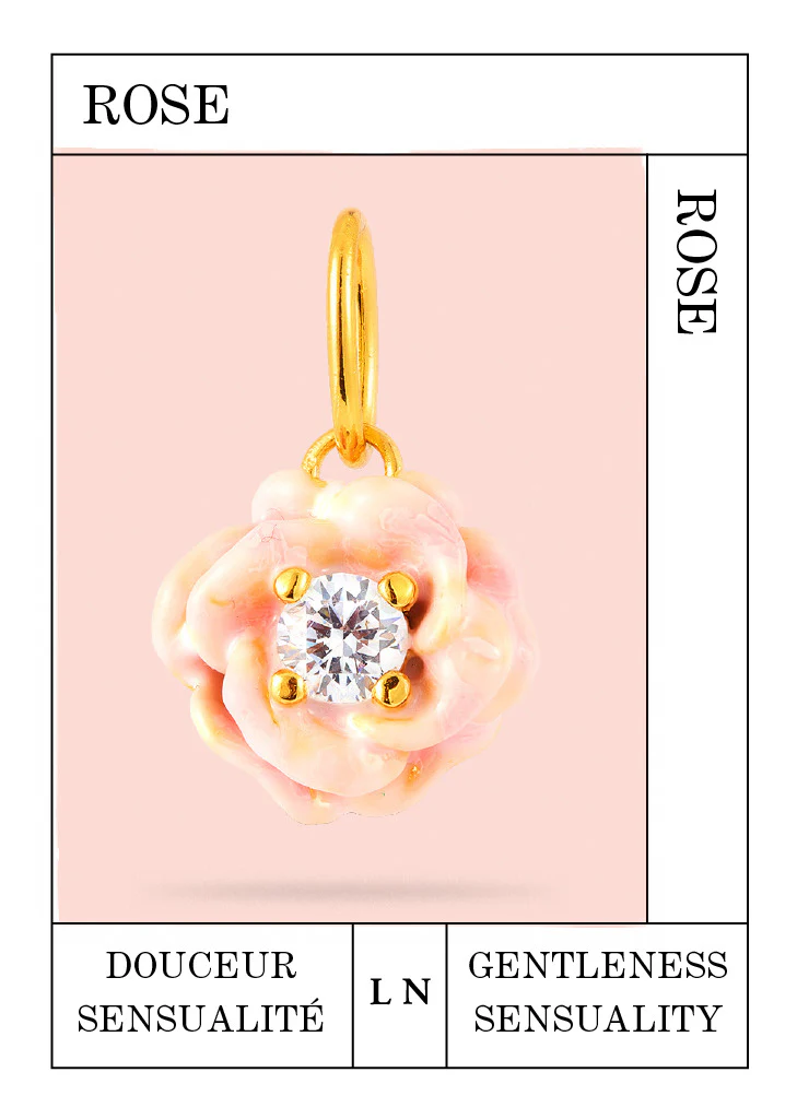 Pendentif Rose, Douceur et Sensualité - Image 2