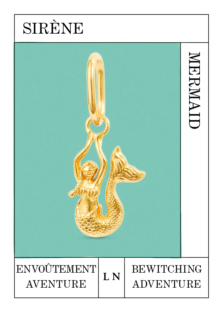Pendentif Sirène doré, Envoûtement et Aventure - Image 2