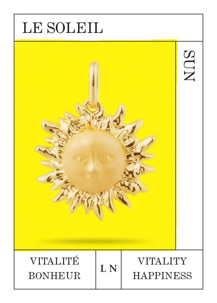 Pendentif Soleil dorée, Vitalité et Bonheur - Image 2