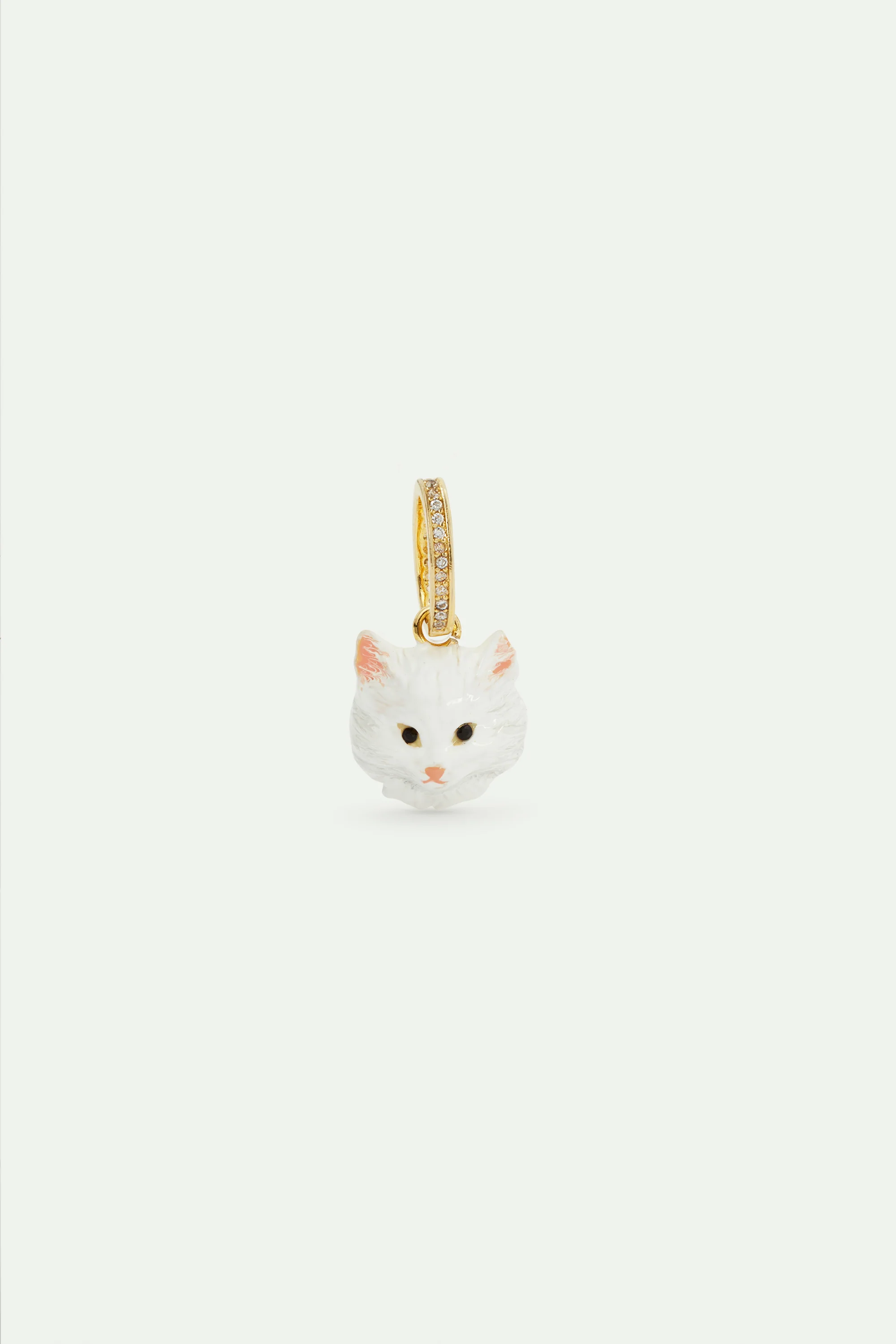 Pendentif tête de chat blanc, Fertilité et Affection