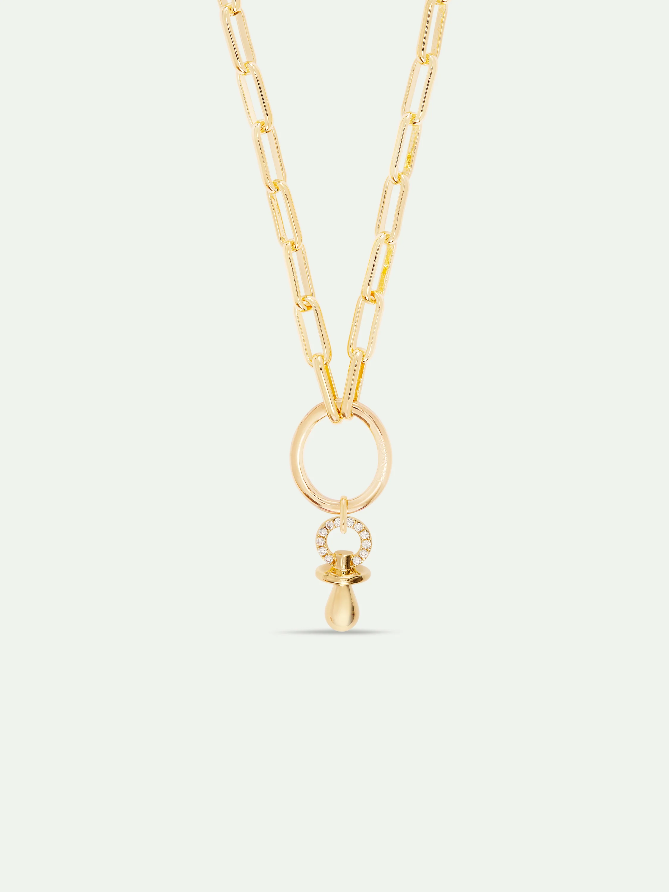 Pendentif Tétine dorée, Douceur et Sécurité - Image 3