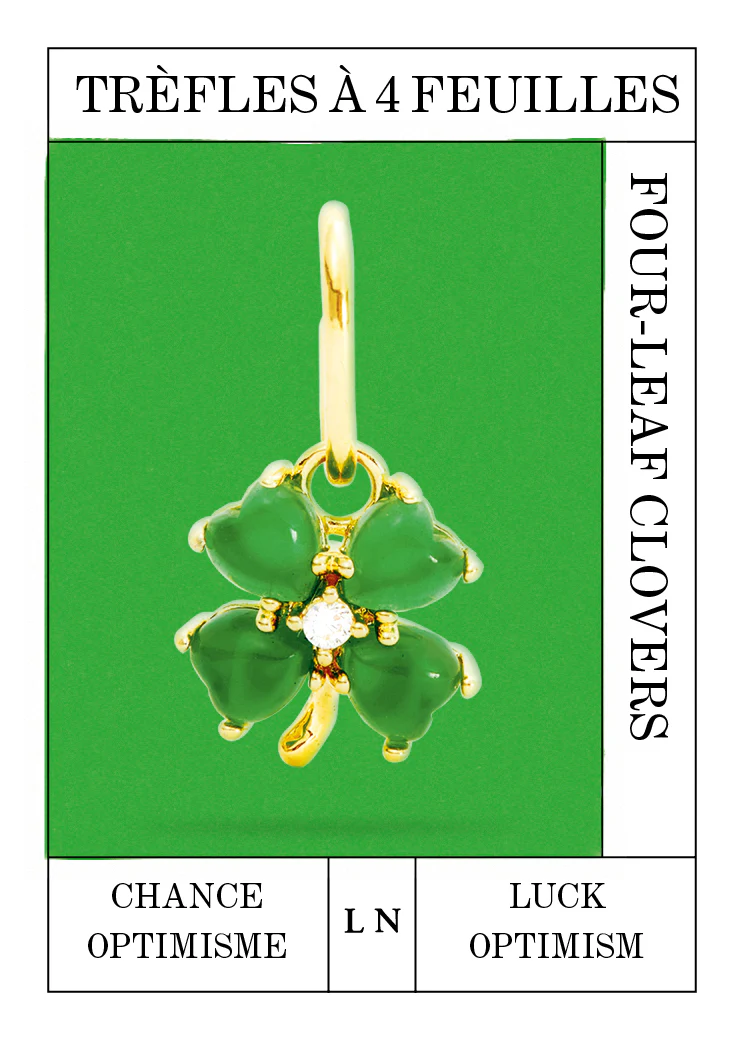 Pendentif trèfle à quatre feuilles, Chance et Optimisme - Image 2