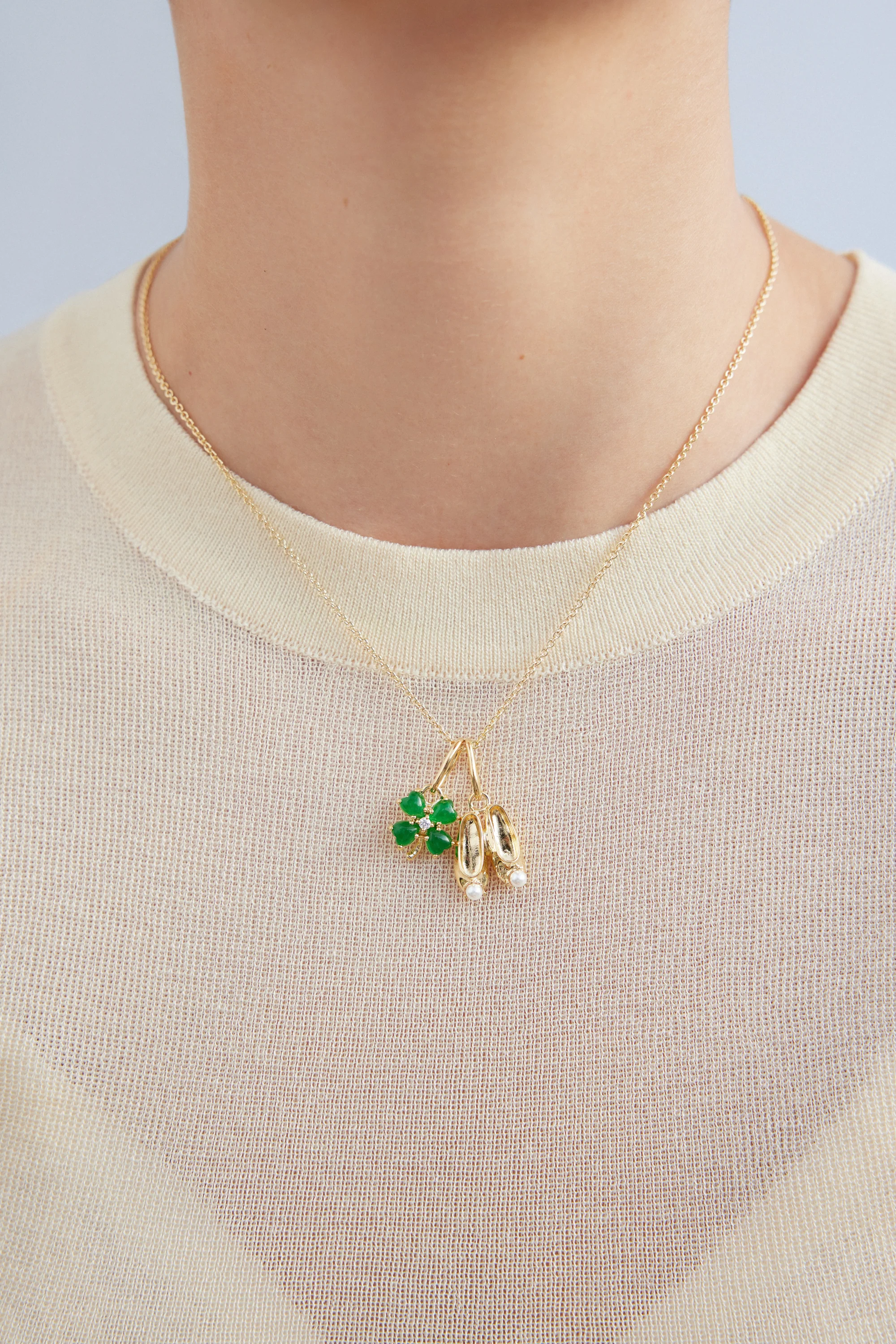 Pendentif trèfle à quatre feuilles, Chance et Optimisme - Image 4